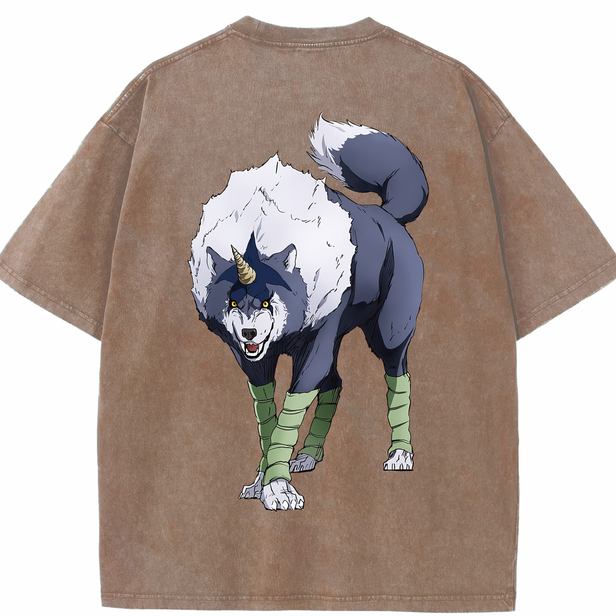 （画像用） 転スラ Regarding Reincarnated to Slime 綿100% ヴィンテージ風 半袖Tシャツ（背面プリント）