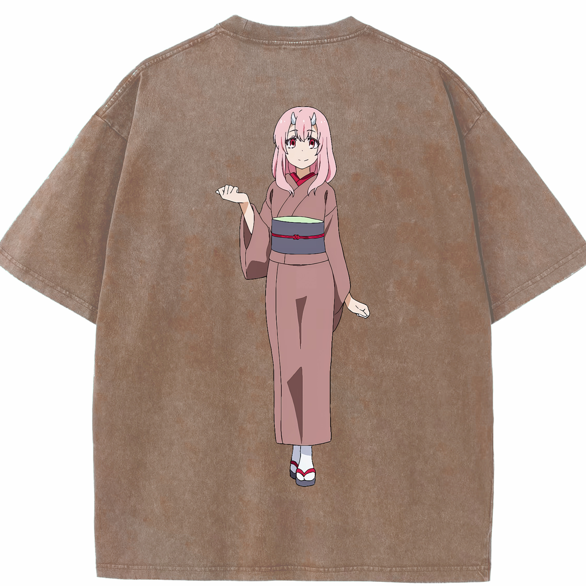 （画像用） 転スラ Regarding Reincarnated to Slime 綿100% ヴィンテージ風 半袖Tシャツ（背面プリント）