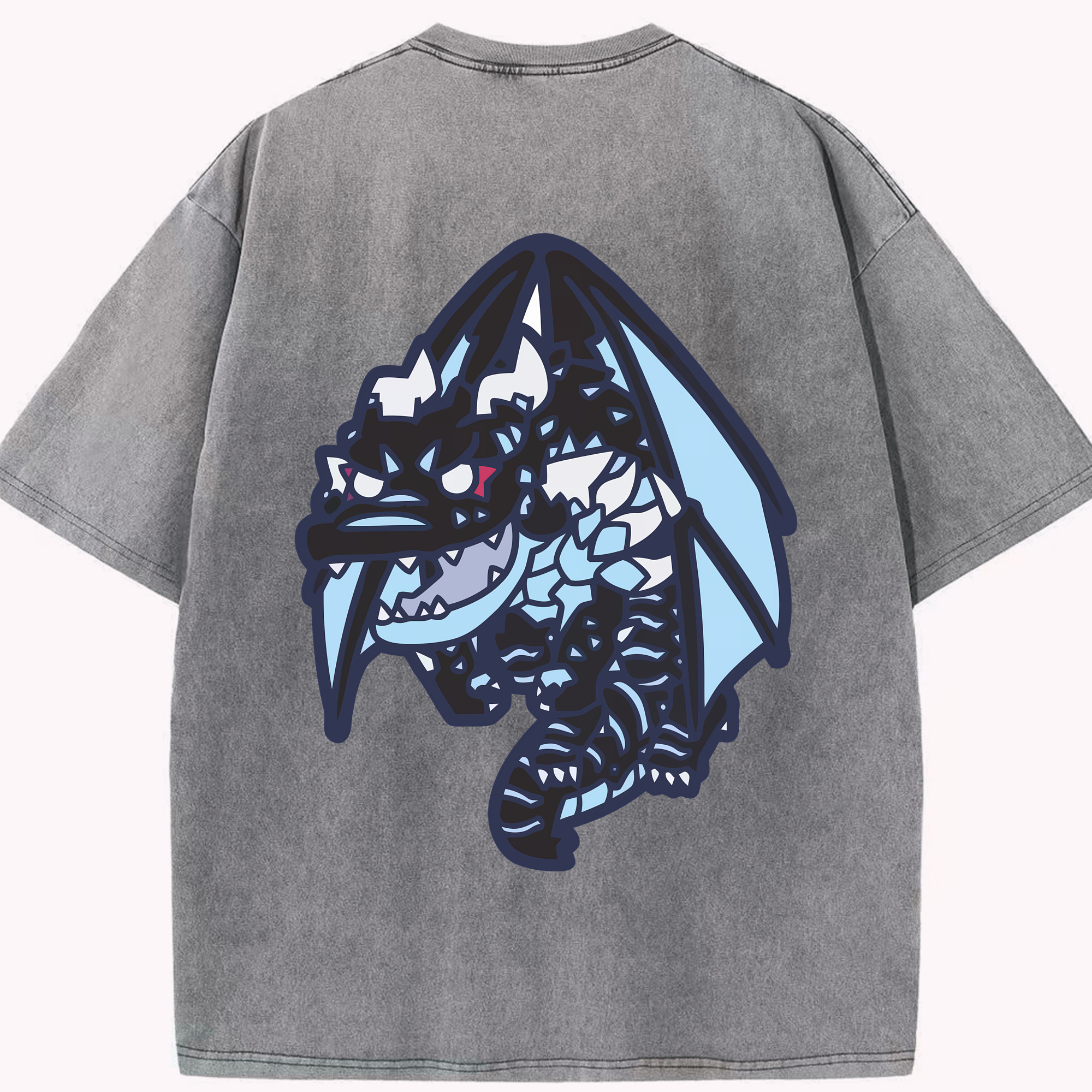 （画像用） 転スラ Regarding Reincarnated to Slime 綿100% ヴィンテージ風 半袖Tシャツ（背面プリント）
