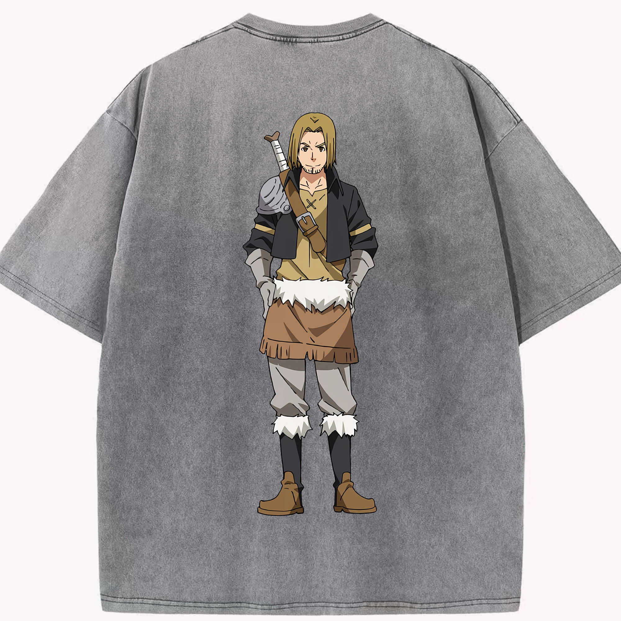 （画像用） 転スラ Regarding Reincarnated to Slime 綿100% ヴィンテージ風 半袖Tシャツ（背面プリント）