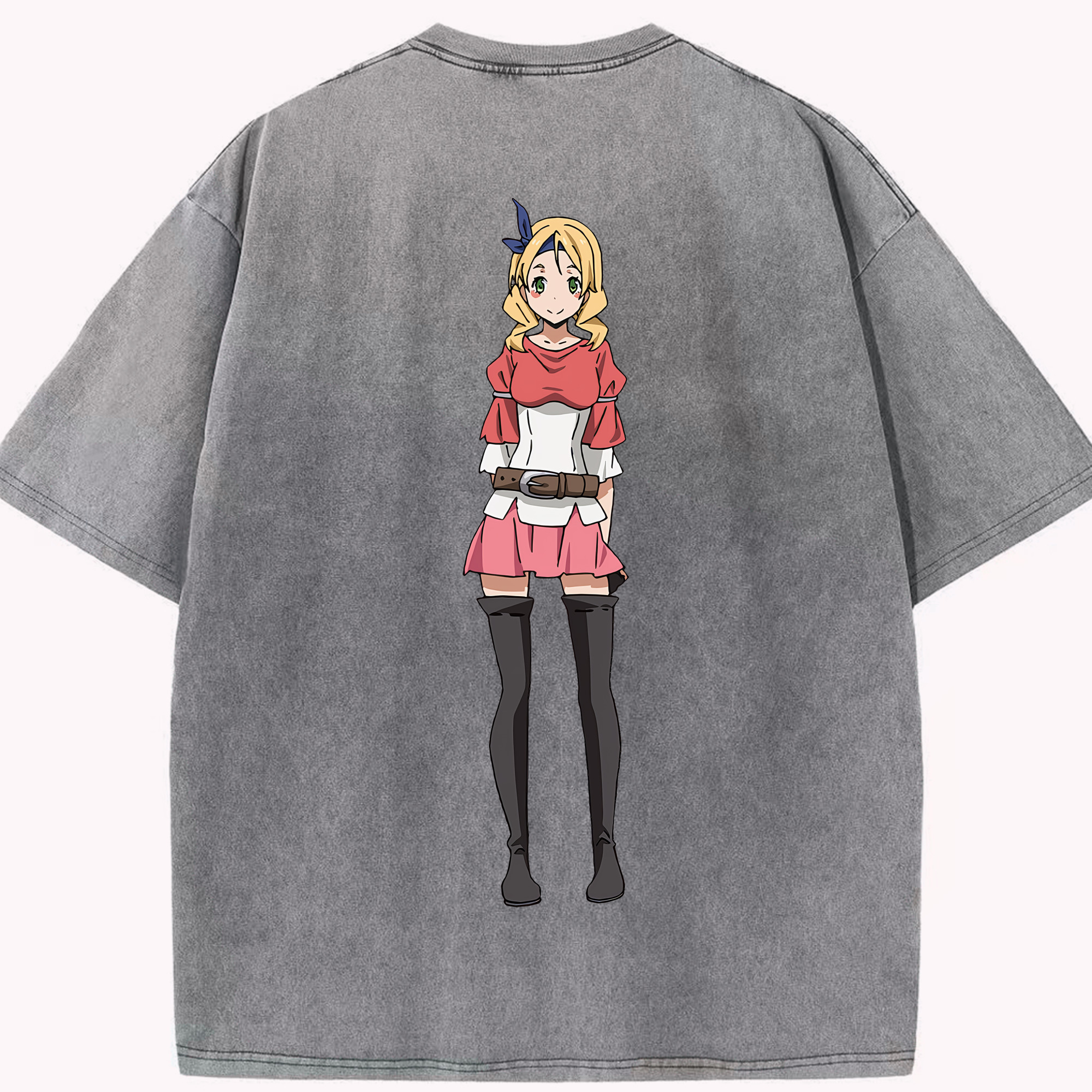（画像用） 転スラ Regarding Reincarnated to Slime 綿100% ヴィンテージ風 半袖Tシャツ（背面プリント）