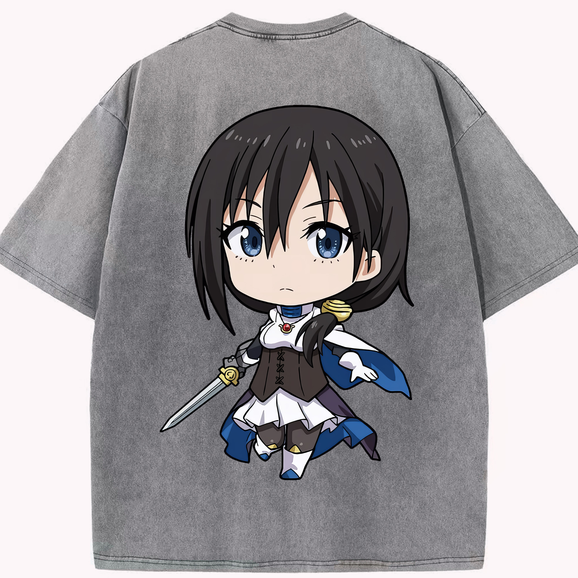 （画像用） 転スラ Regarding Reincarnated to Slime 綿100% ヴィンテージ風 半袖Tシャツ（背面プリント）