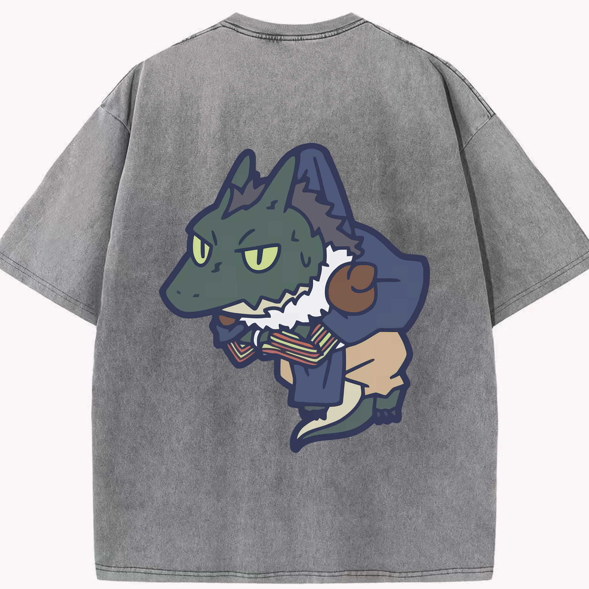 （画像用） 転スラ Regarding Reincarnated to Slime 綿100% ヴィンテージ風 半袖Tシャツ（背面プリント）