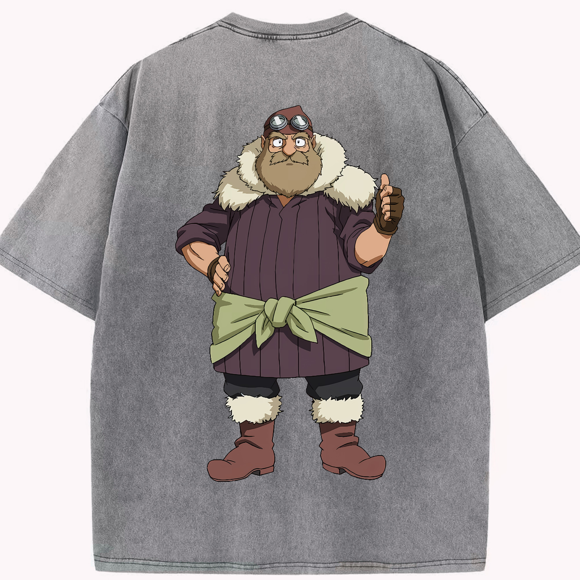 （画像用） 転スラ Regarding Reincarnated to Slime 綿100% ヴィンテージ風 半袖Tシャツ（背面プリント）
