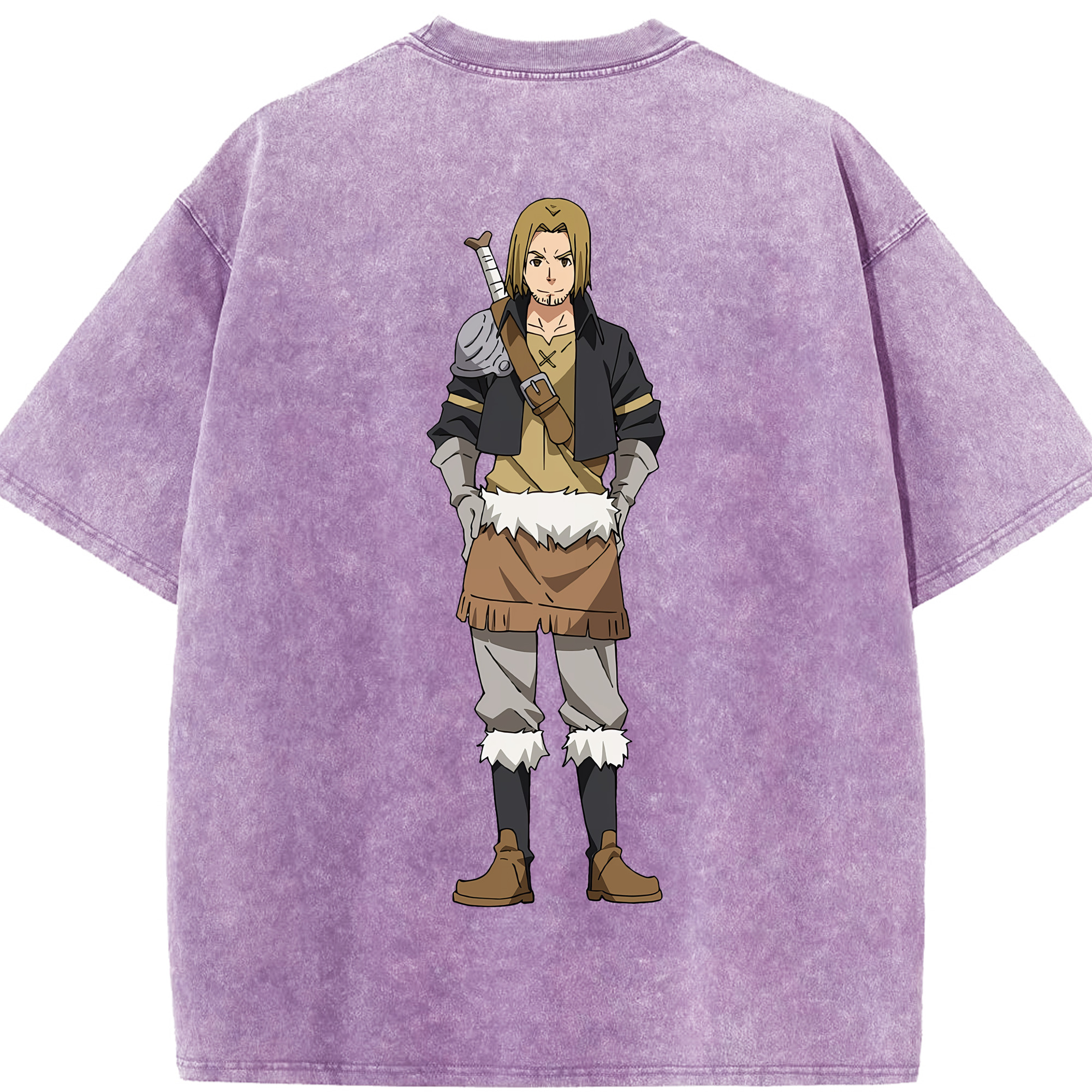 （画像用） 転スラ Regarding Reincarnated to Slime 綿100% ヴィンテージ風 半袖Tシャツ（背面プリント）