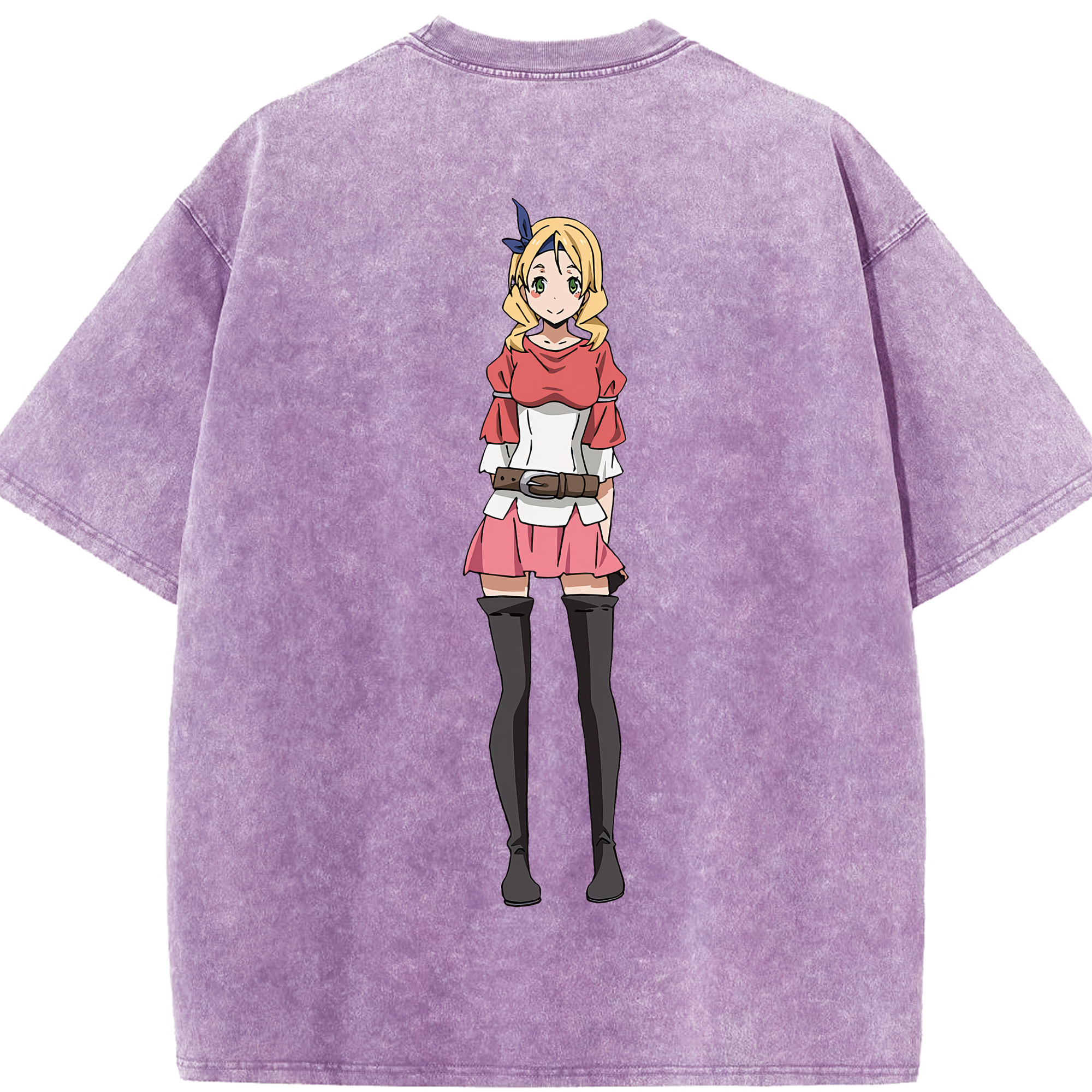 （画像用） 転スラ Regarding Reincarnated to Slime 綿100% ヴィンテージ風 半袖Tシャツ（背面プリント）