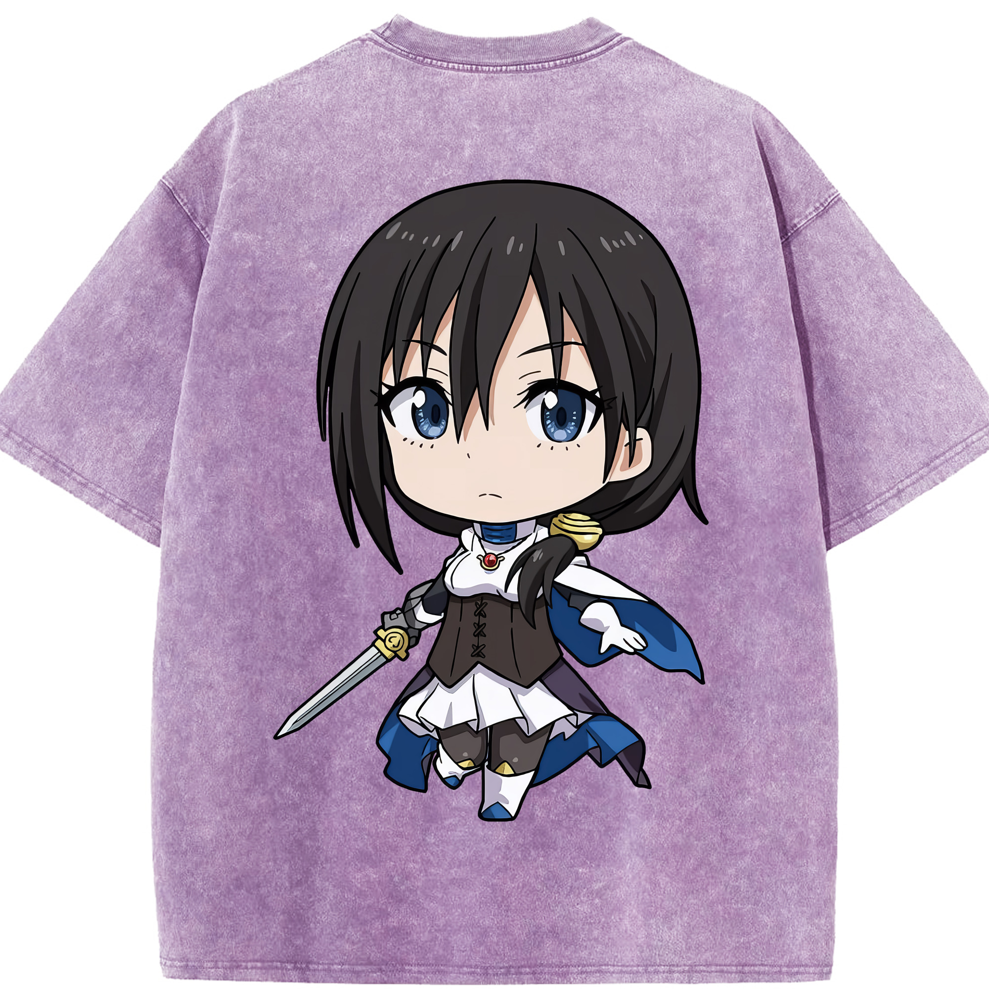 （画像用） 転スラ Regarding Reincarnated to Slime 綿100% ヴィンテージ風 半袖Tシャツ（背面プリント）