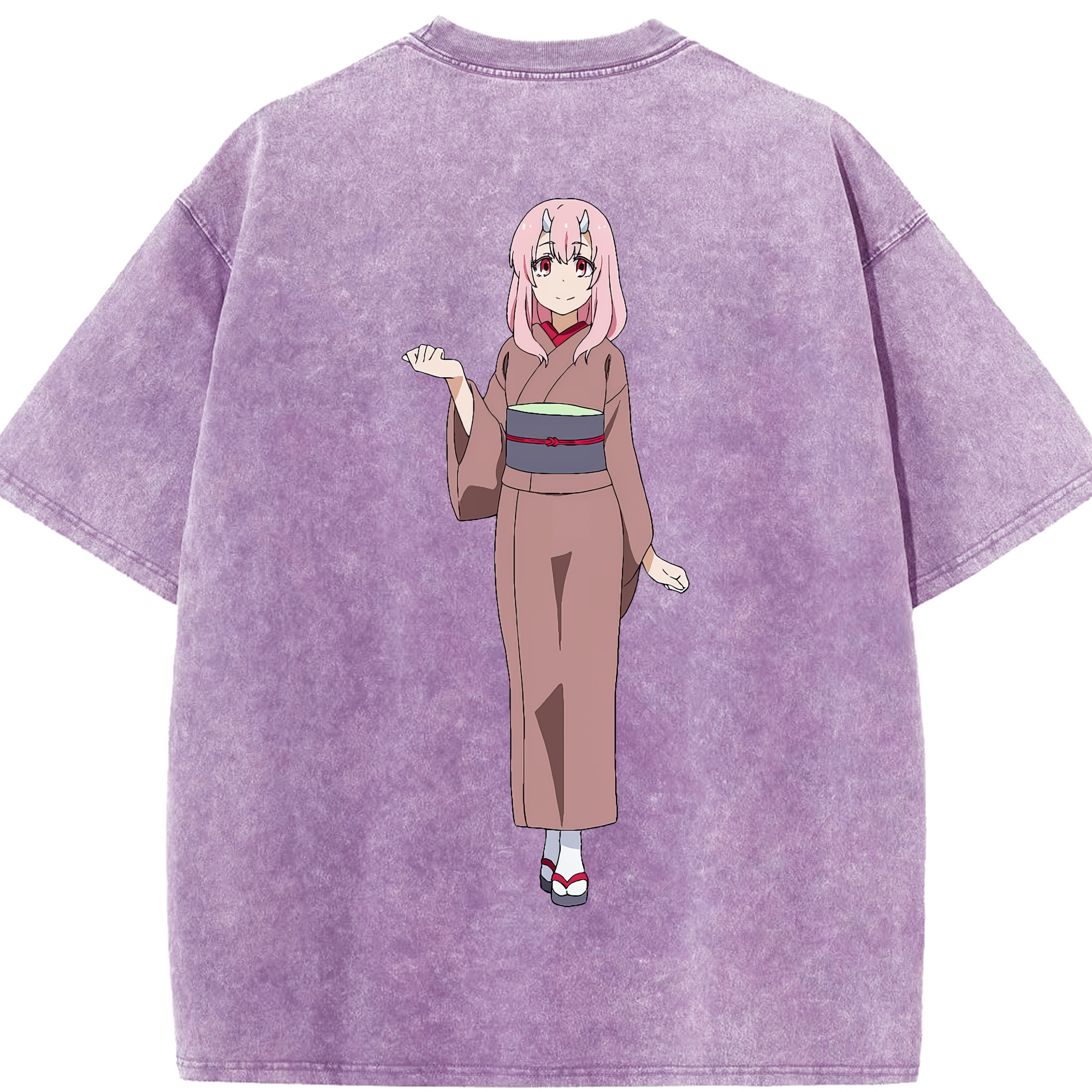 （画像用） 転スラ Regarding Reincarnated to Slime 綿100% ヴィンテージ風 半袖Tシャツ（背面プリント）