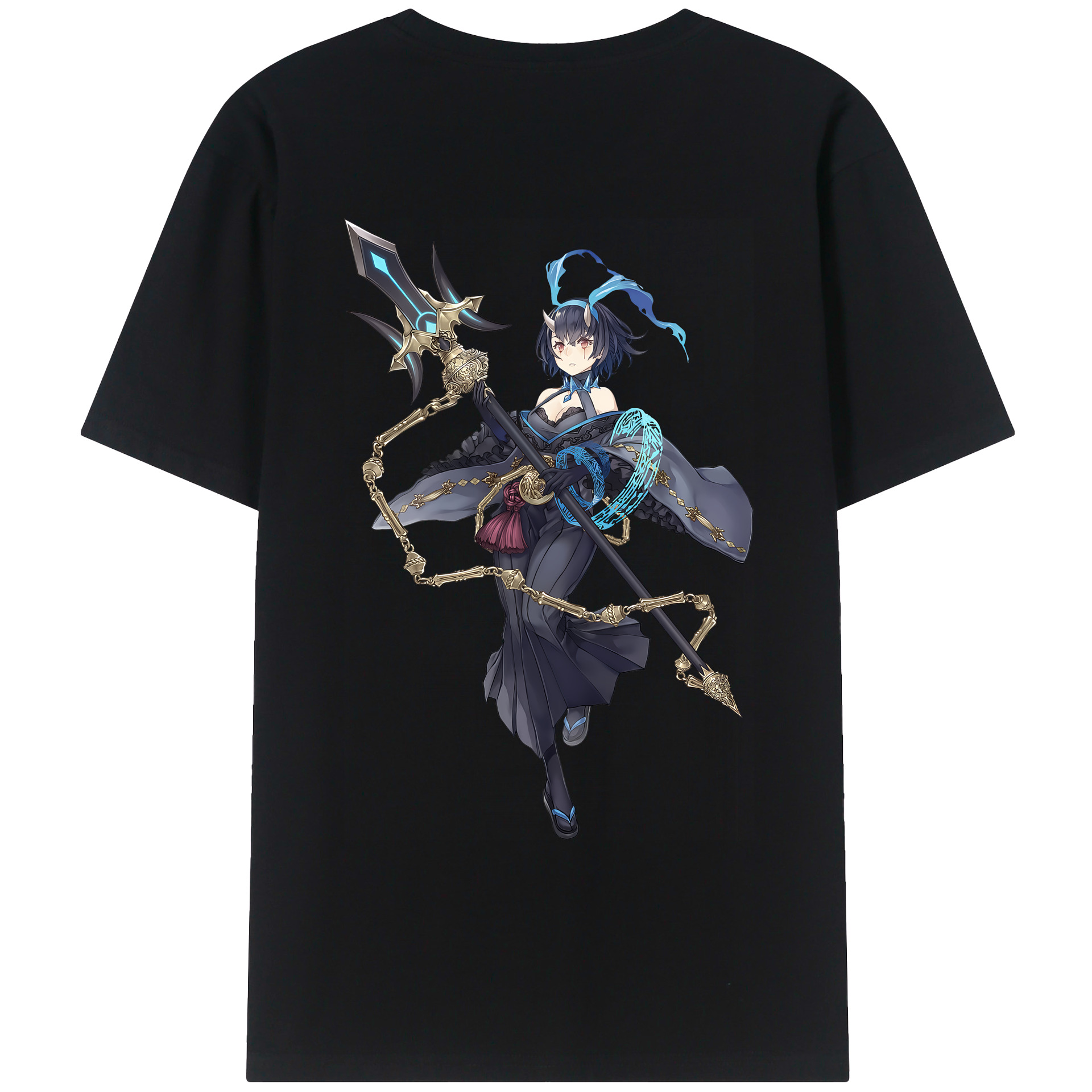 （画像用） 転スラ Regarding Reincarnated to Slime 綿100％ メンズ半袖Tシャツ（バックプリント） 通気性