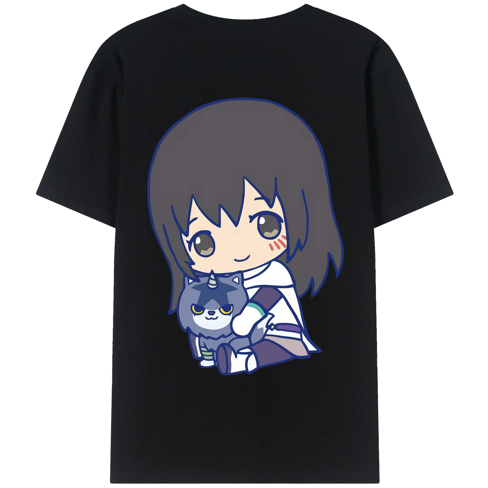 （画像用） 転スラ Regarding Reincarnated to Slime 綿100％ メンズ半袖Tシャツ（バックプリント） 通気性