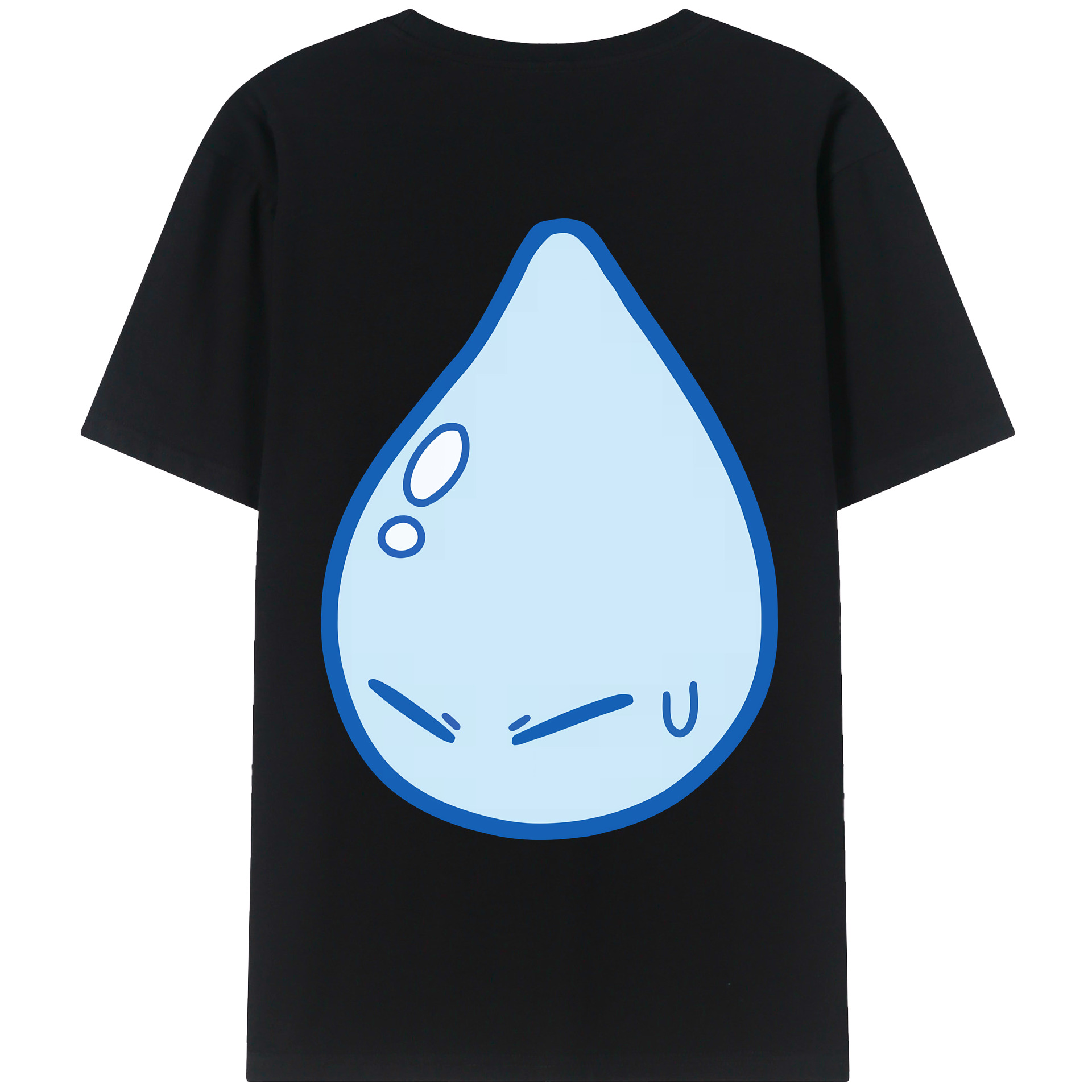 （画像用） 転スラ Regarding Reincarnated to Slime 綿100％ メンズ半袖Tシャツ（バックプリント） 通気性