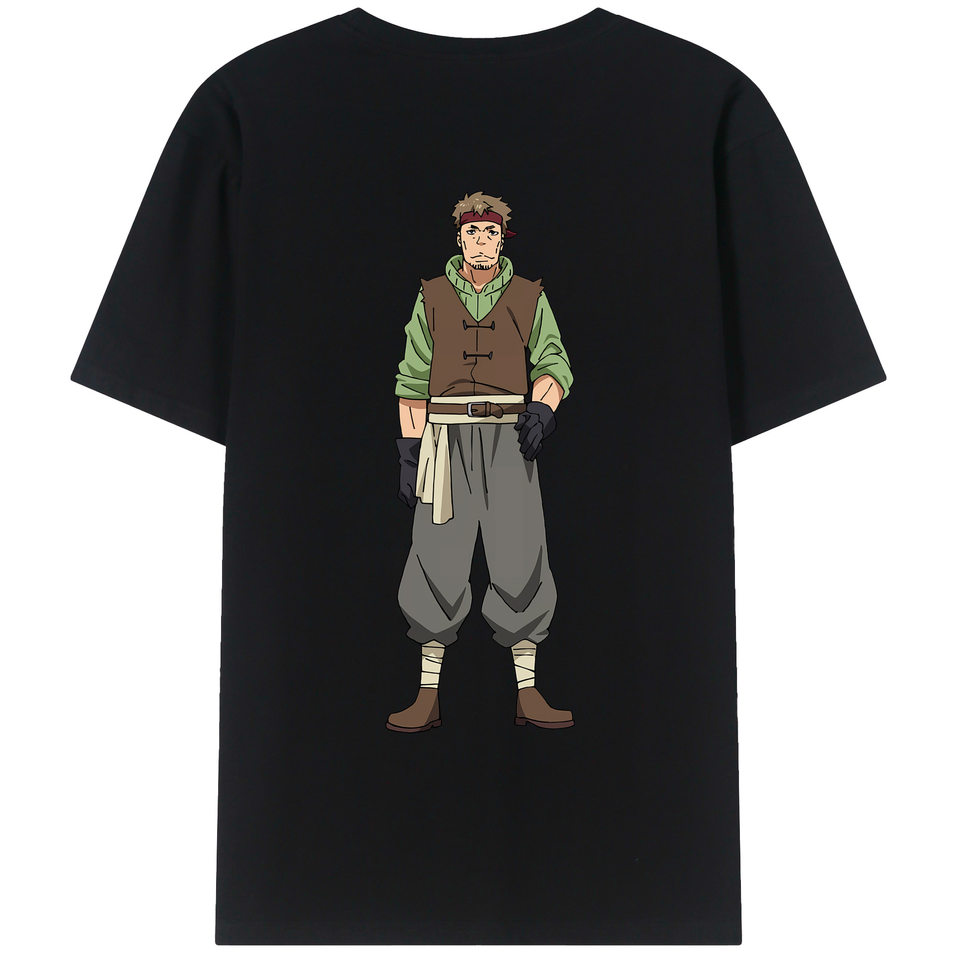 （画像用） 転スラ Regarding Reincarnated to Slime 綿100％ メンズ半袖Tシャツ（バックプリント） 通気性