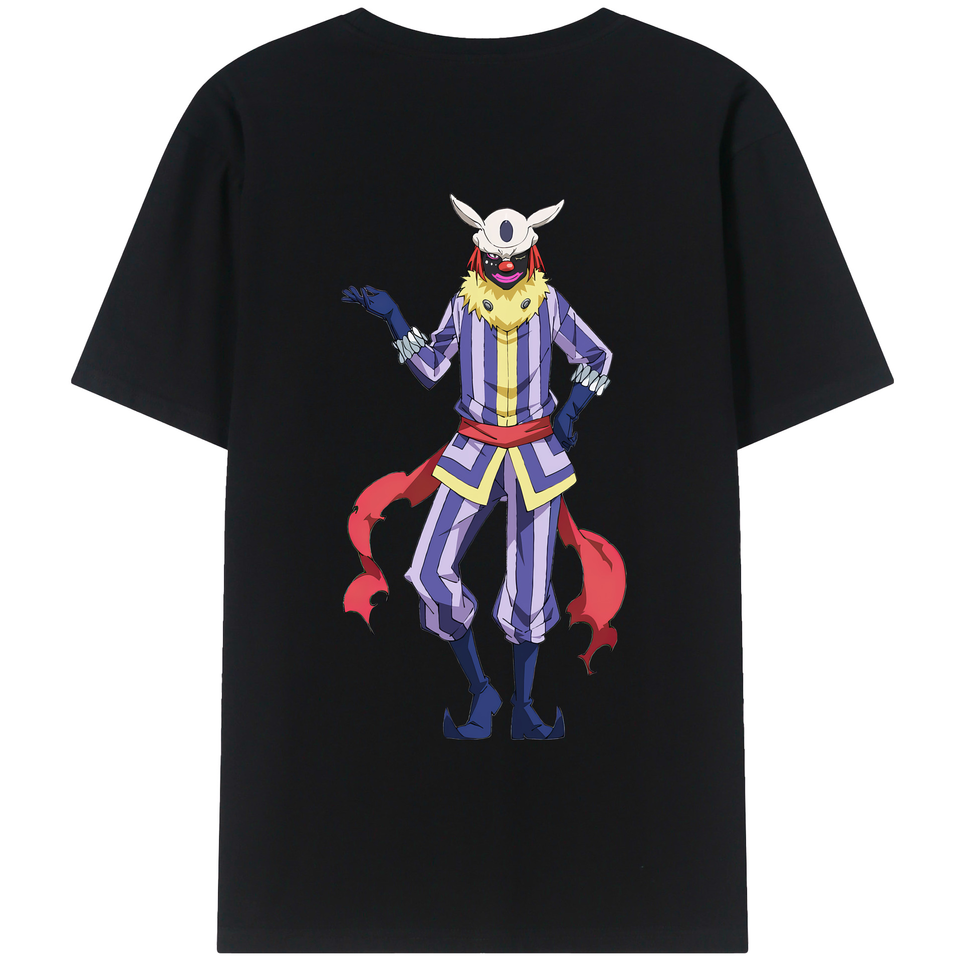 （画像用） 転スラ Regarding Reincarnated to Slime 綿100％ メンズ半袖Tシャツ（バックプリント） 通気性