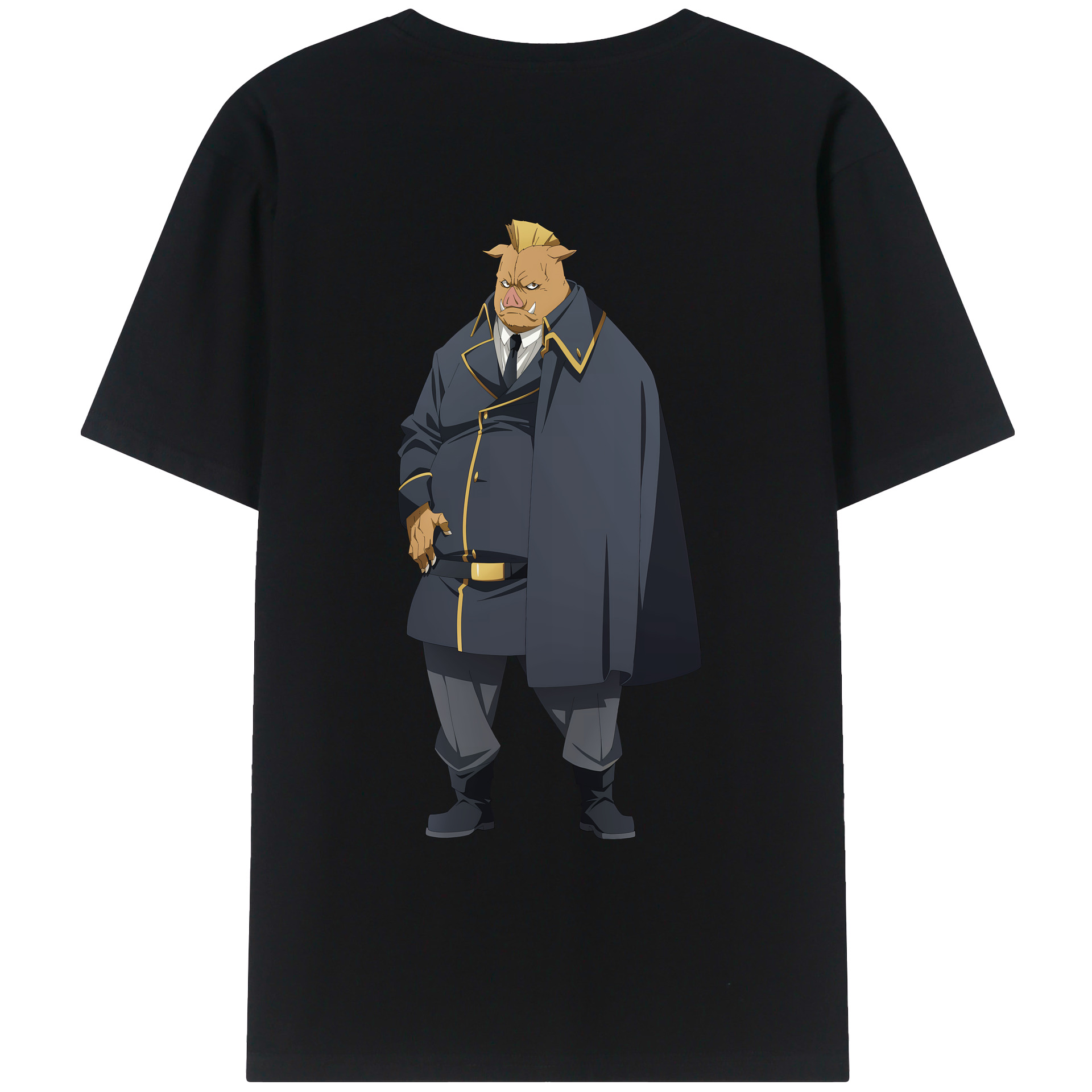 （画像用） 転スラ Regarding Reincarnated to Slime 綿100％ メンズ半袖Tシャツ（バックプリント） 通気性