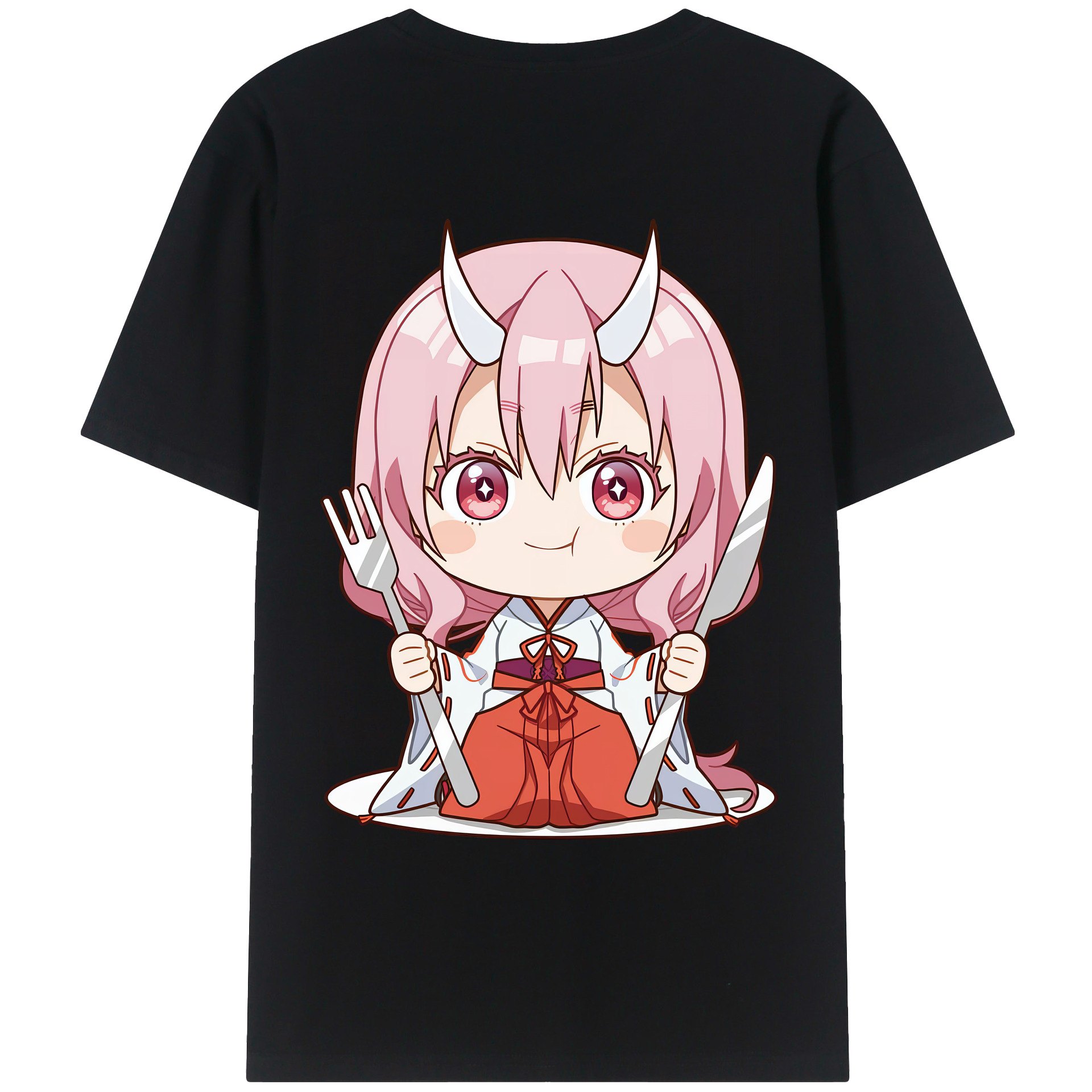 （画像用） 転スラ Regarding Reincarnated to Slime 綿100％ メンズ半袖Tシャツ（バックプリント） 通気性
