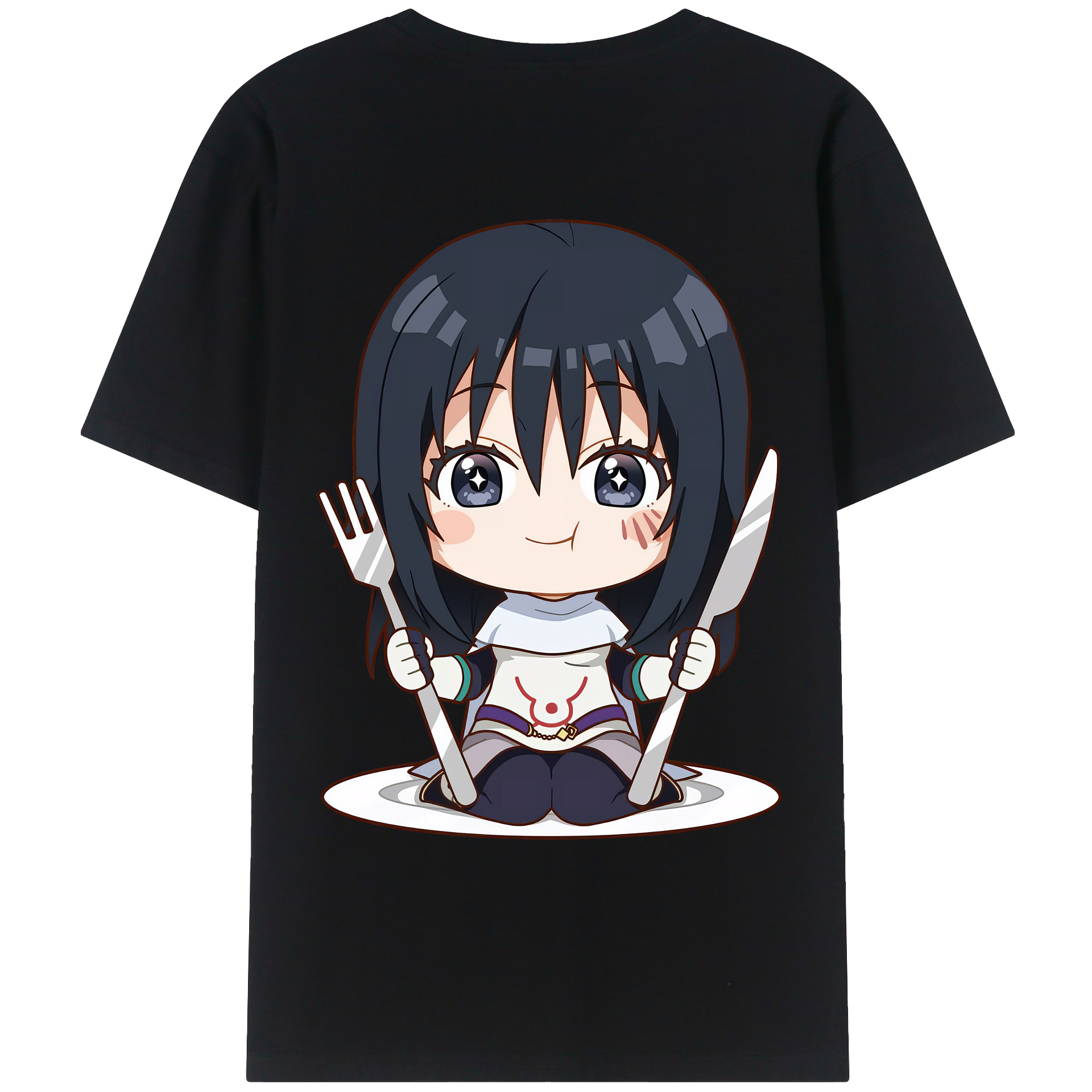 （画像用） 転スラ Regarding Reincarnated to Slime 綿100％ メンズ半袖Tシャツ（バックプリント） 通気性