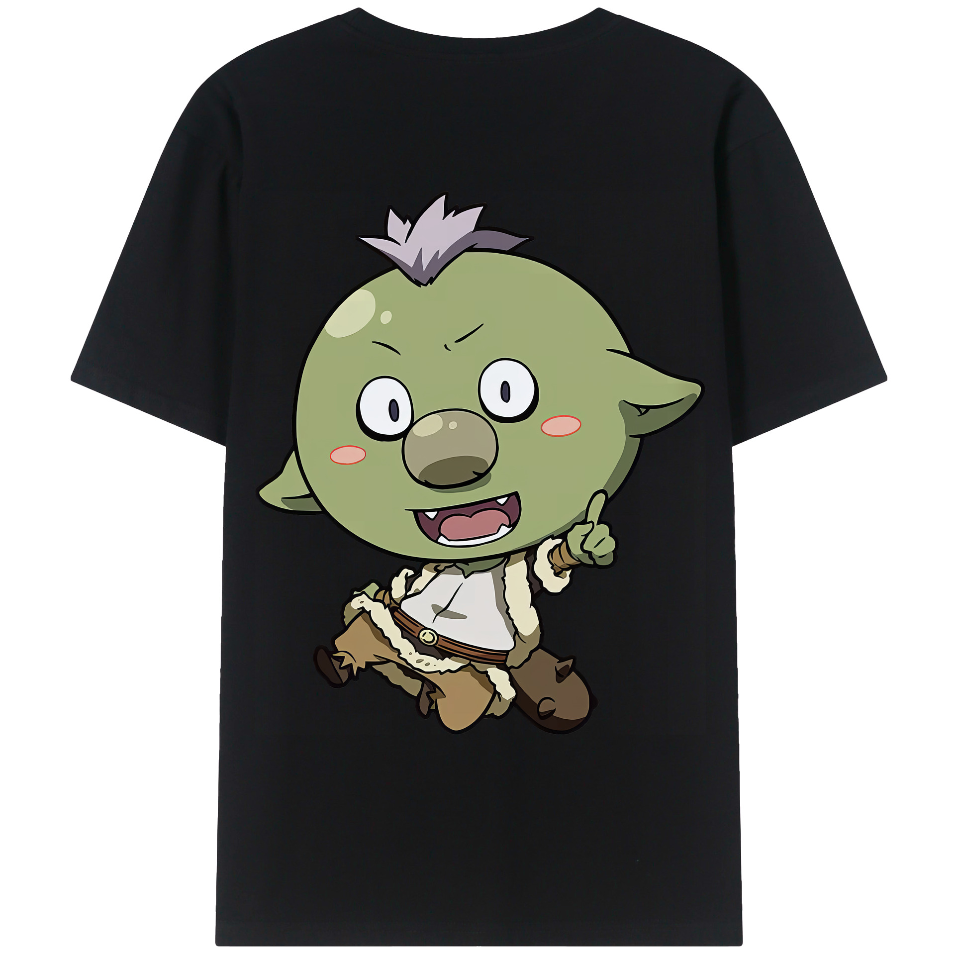 （画像用） 転スラ Regarding Reincarnated to Slime 綿100％ メンズ半袖Tシャツ（バックプリント） 通気性