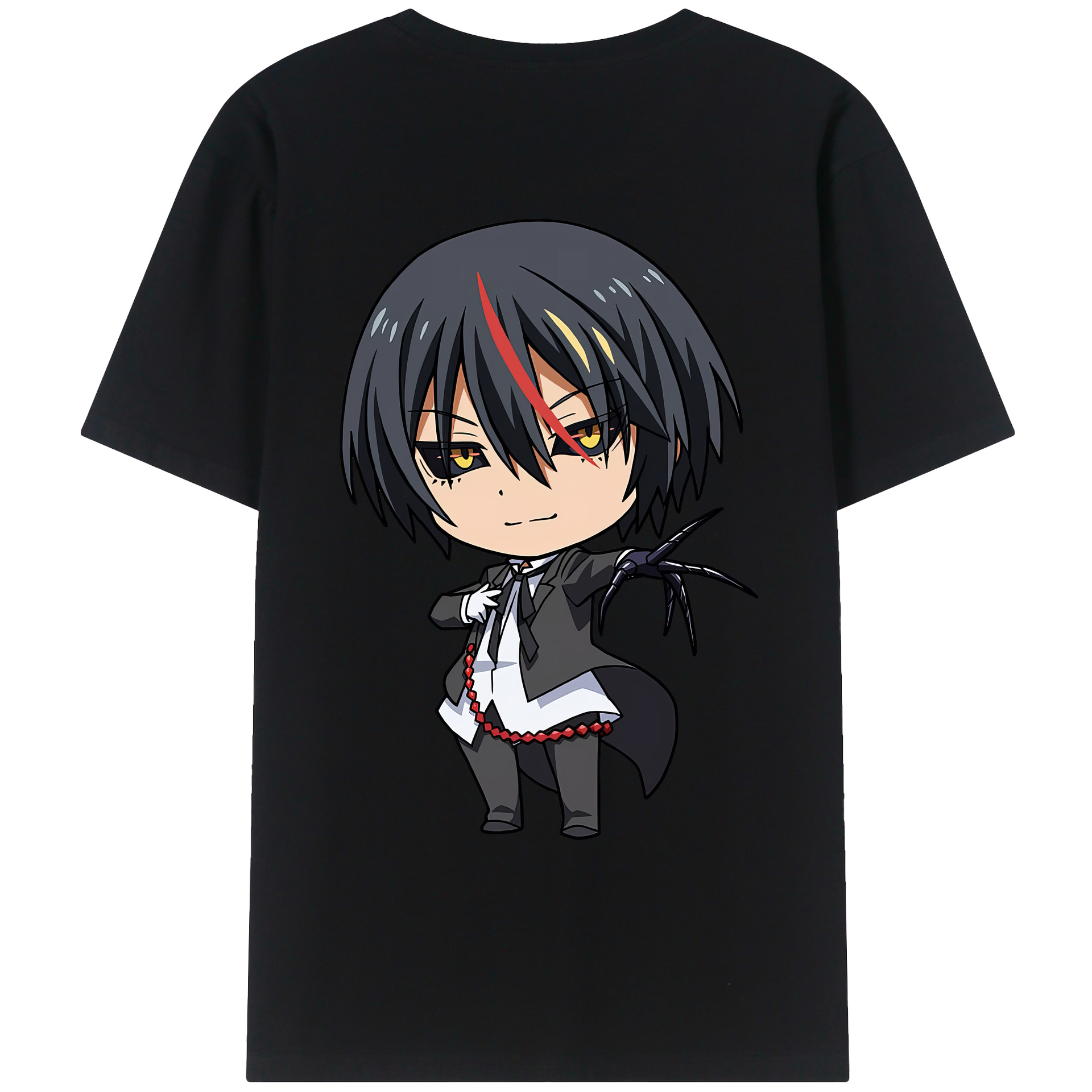 （画像用） 転スラ Regarding Reincarnated to Slime 綿100％ メンズ半袖Tシャツ（バックプリント） 通気性