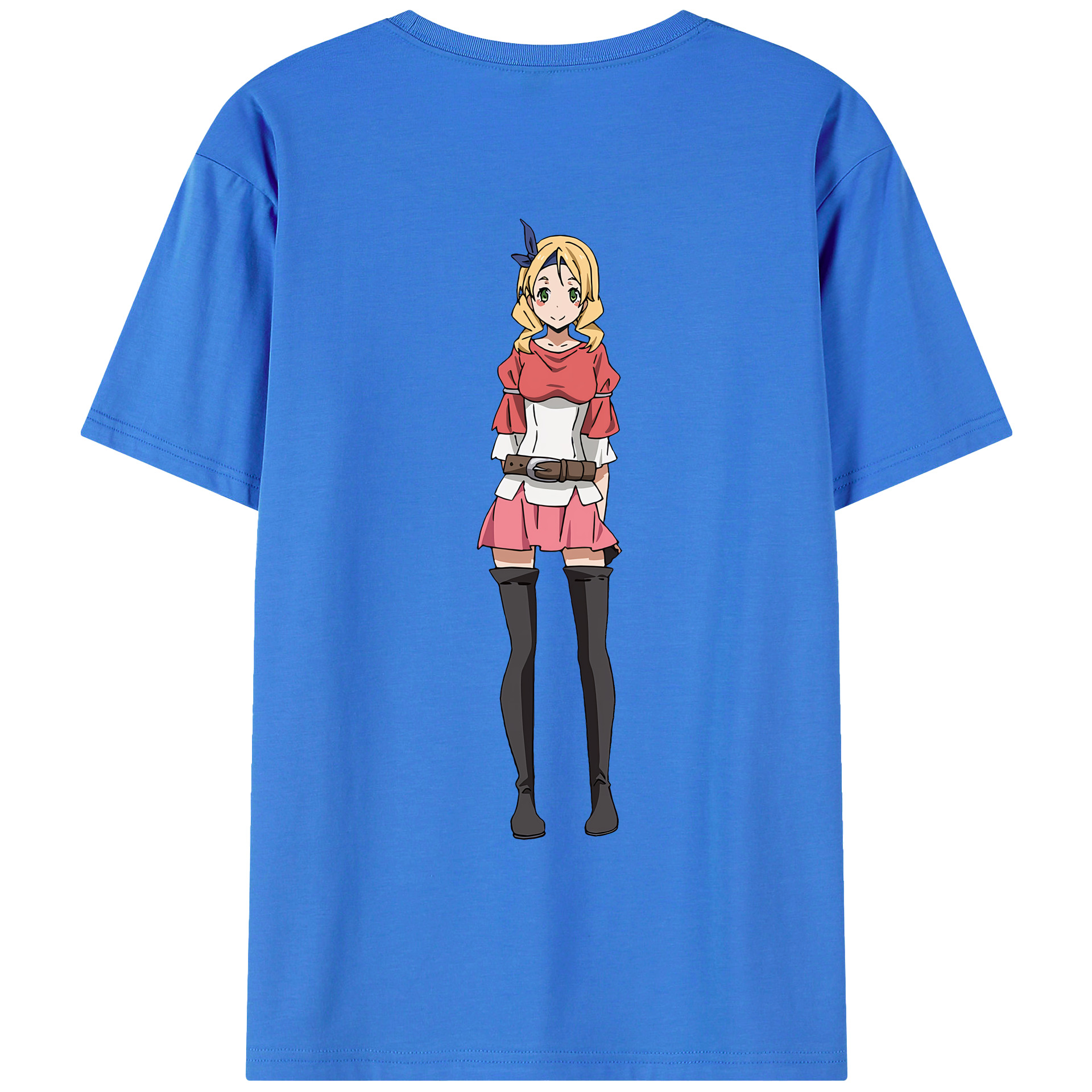 （画像用） 転スラ Regarding Reincarnated to Slime 綿100％ メンズ半袖Tシャツ（バックプリント） 通気性