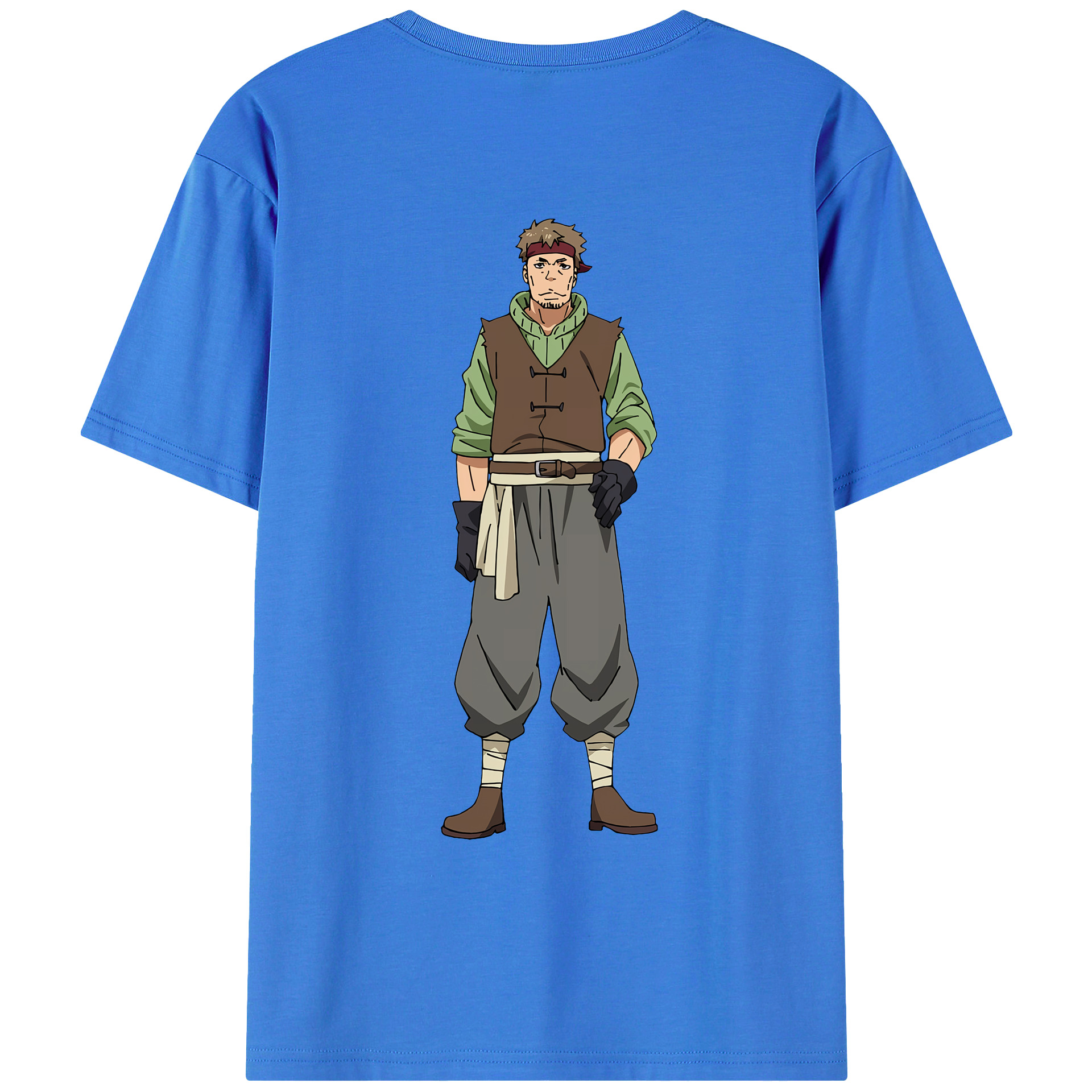 （画像用） 転スラ Regarding Reincarnated to Slime 綿100％ メンズ半袖Tシャツ（バックプリント） 通気性