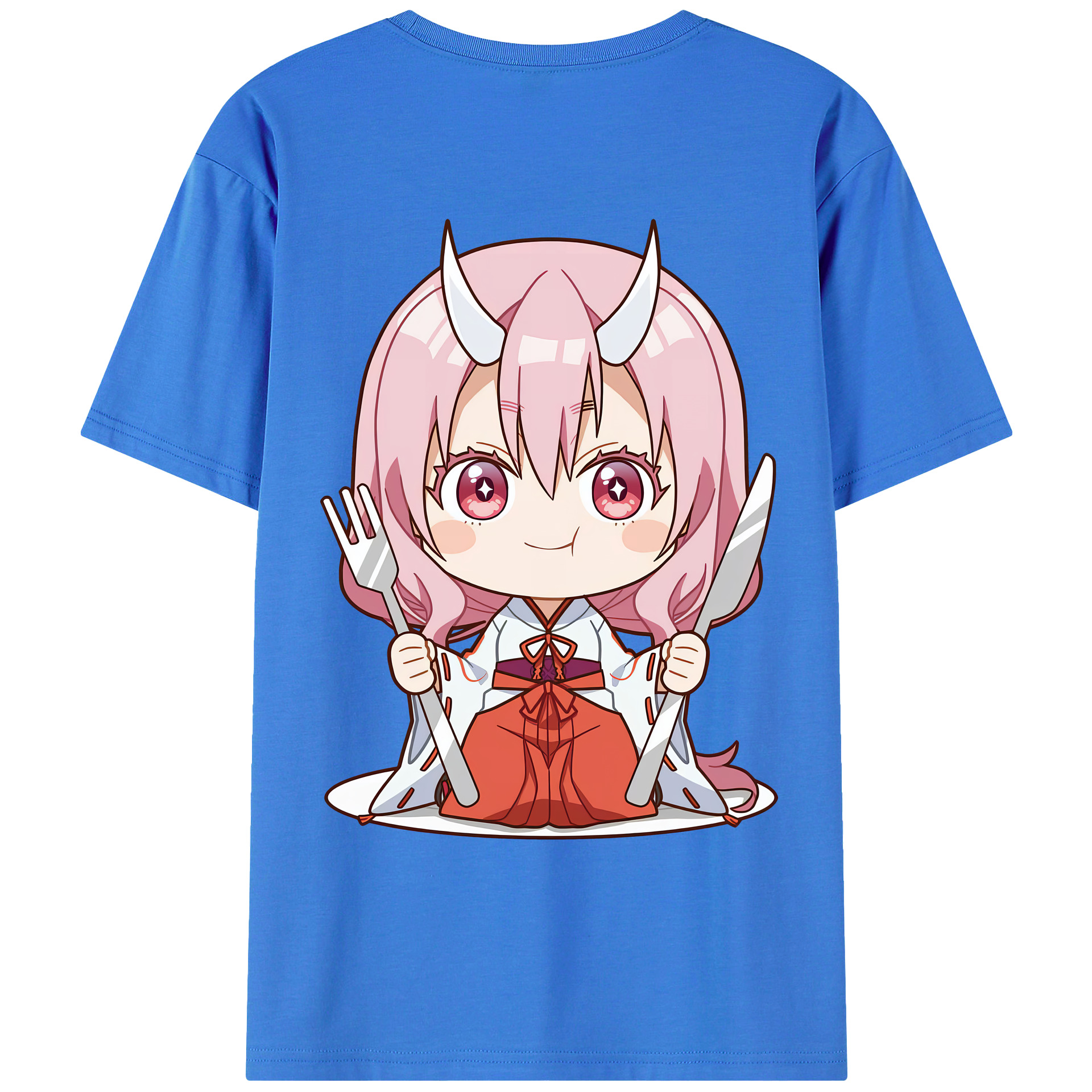 （画像用） 転スラ Regarding Reincarnated to Slime 綿100％ メンズ半袖Tシャツ（バックプリント） 通気性