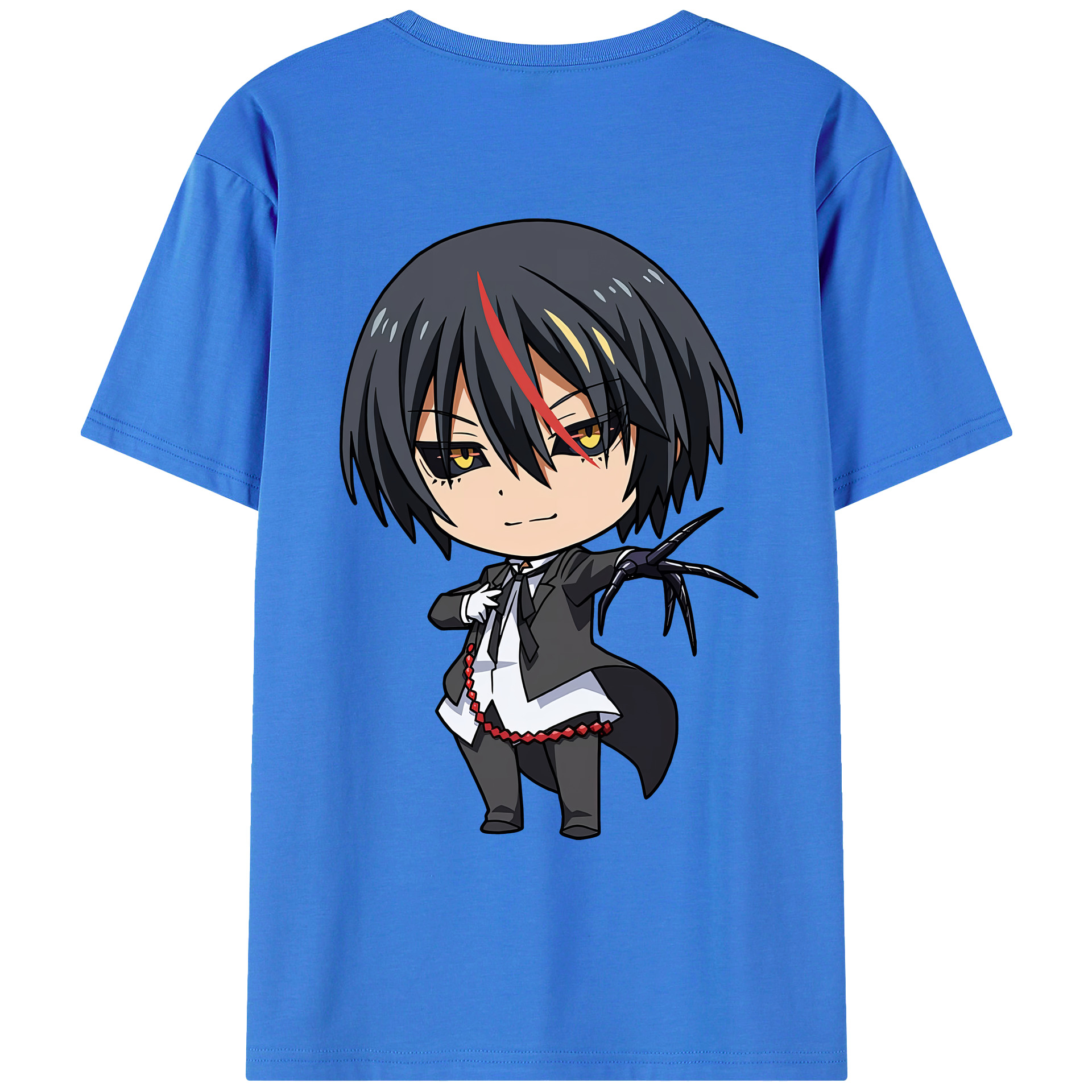 （画像用） 転スラ Regarding Reincarnated to Slime 綿100％ メンズ半袖Tシャツ（バックプリント） 通気性