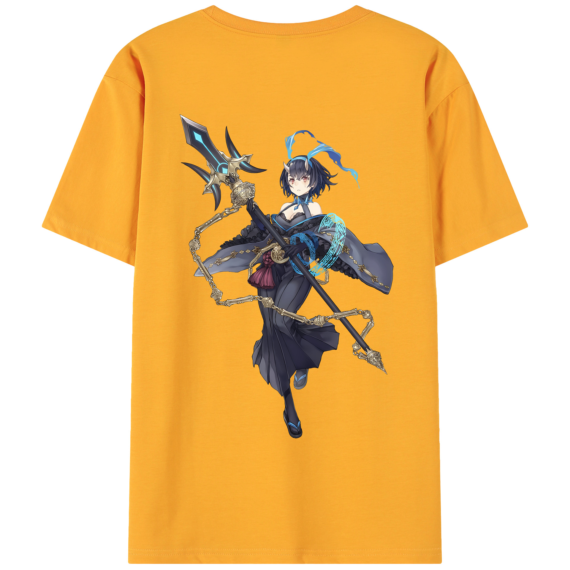 （画像用） 転スラ Regarding Reincarnated to Slime 綿100％ メンズ半袖Tシャツ（バックプリント） 通気性