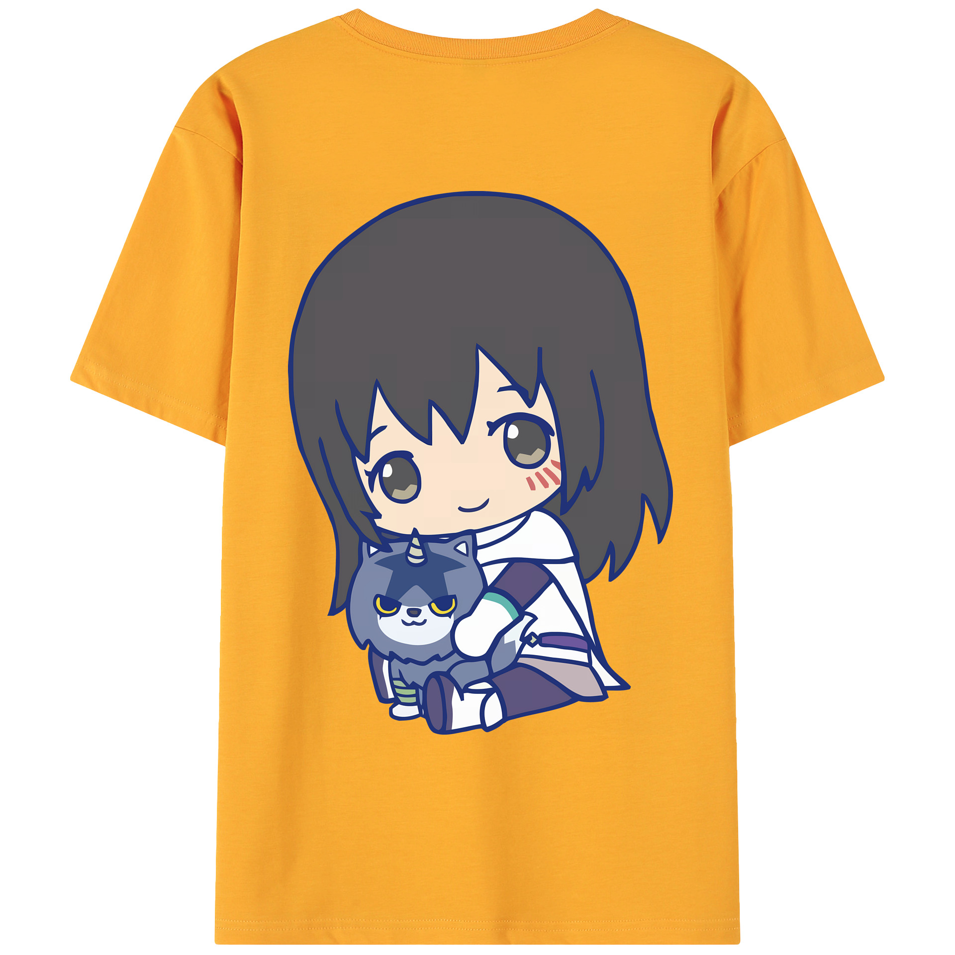 （画像用） 転スラ Regarding Reincarnated to Slime 綿100％ メンズ半袖Tシャツ（バックプリント） 通気性