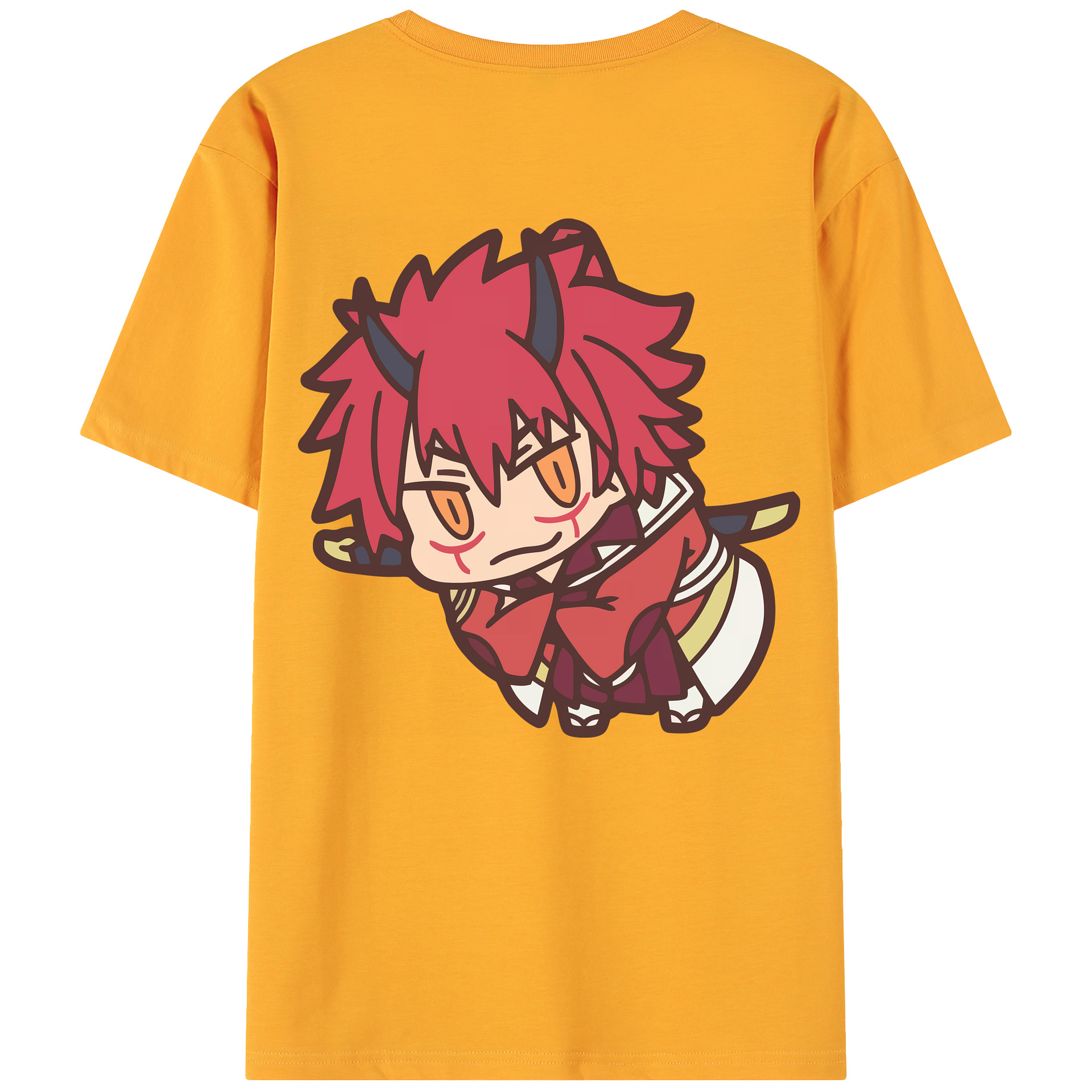 （画像用） 転スラ Regarding Reincarnated to Slime 綿100％ メンズ半袖Tシャツ（バックプリント） 通気性