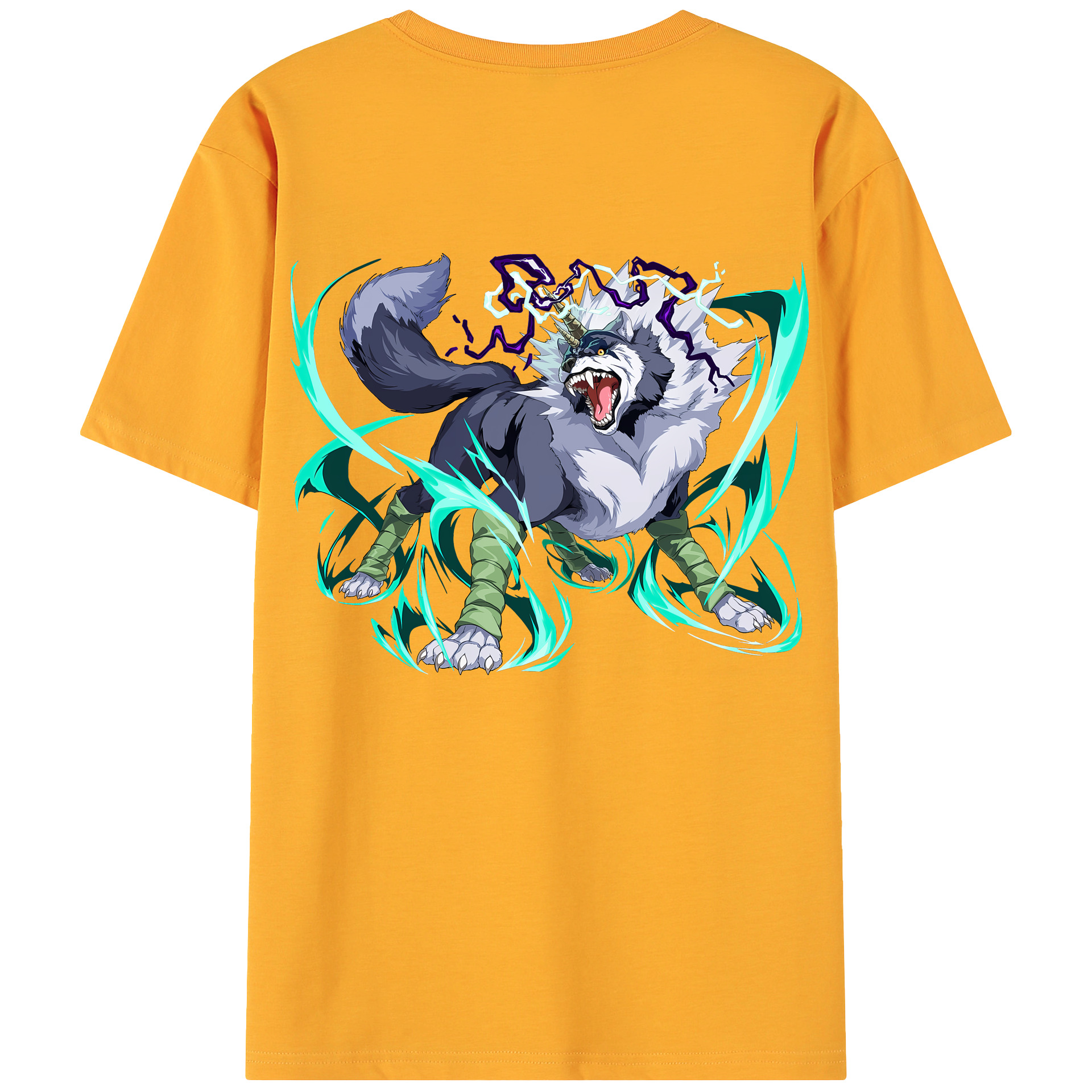 （画像用） 転スラ Regarding Reincarnated to Slime 綿100％ メンズ半袖Tシャツ（バックプリント） 通気性