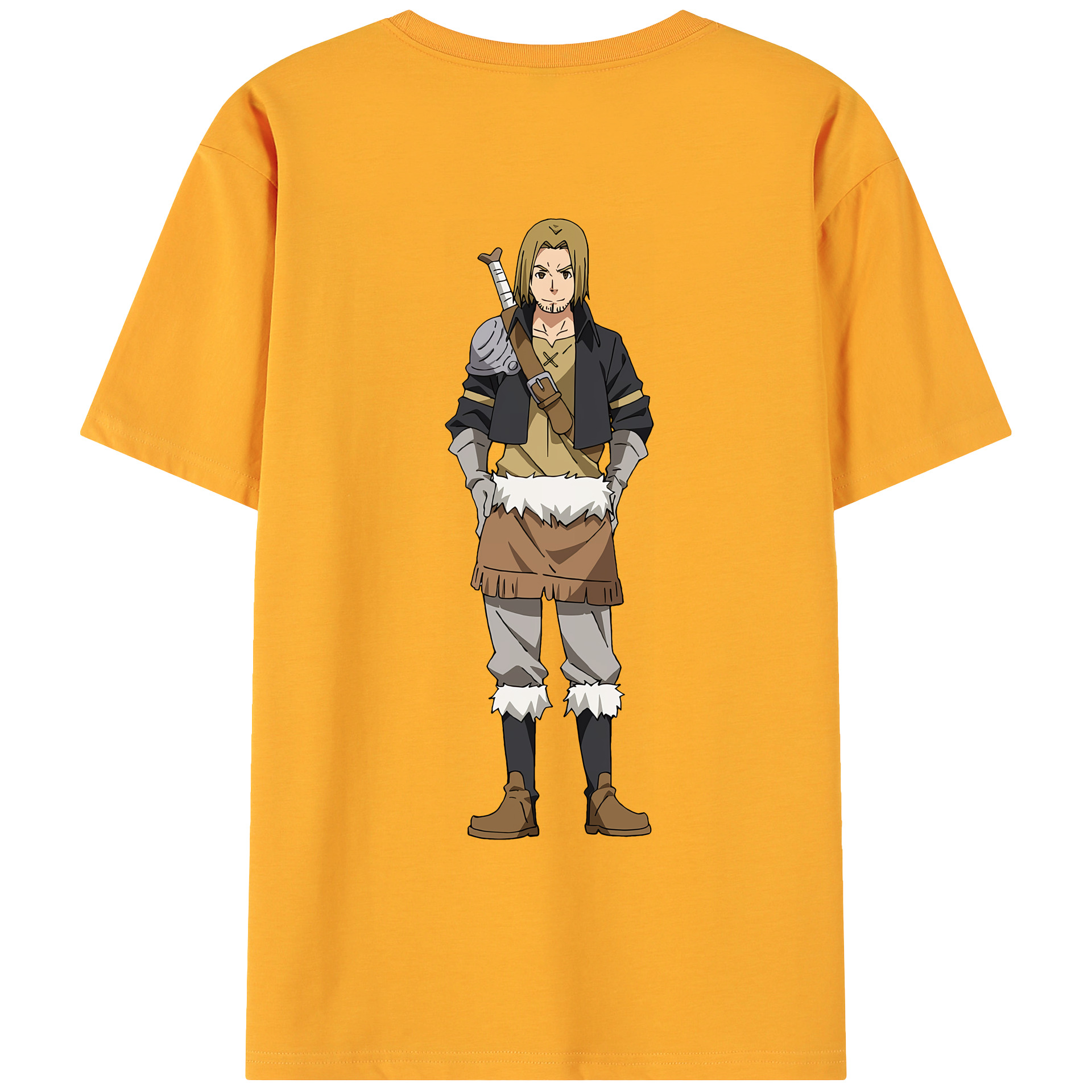 （画像用） 転スラ Regarding Reincarnated to Slime 綿100％ メンズ半袖Tシャツ（バックプリント） 通気性