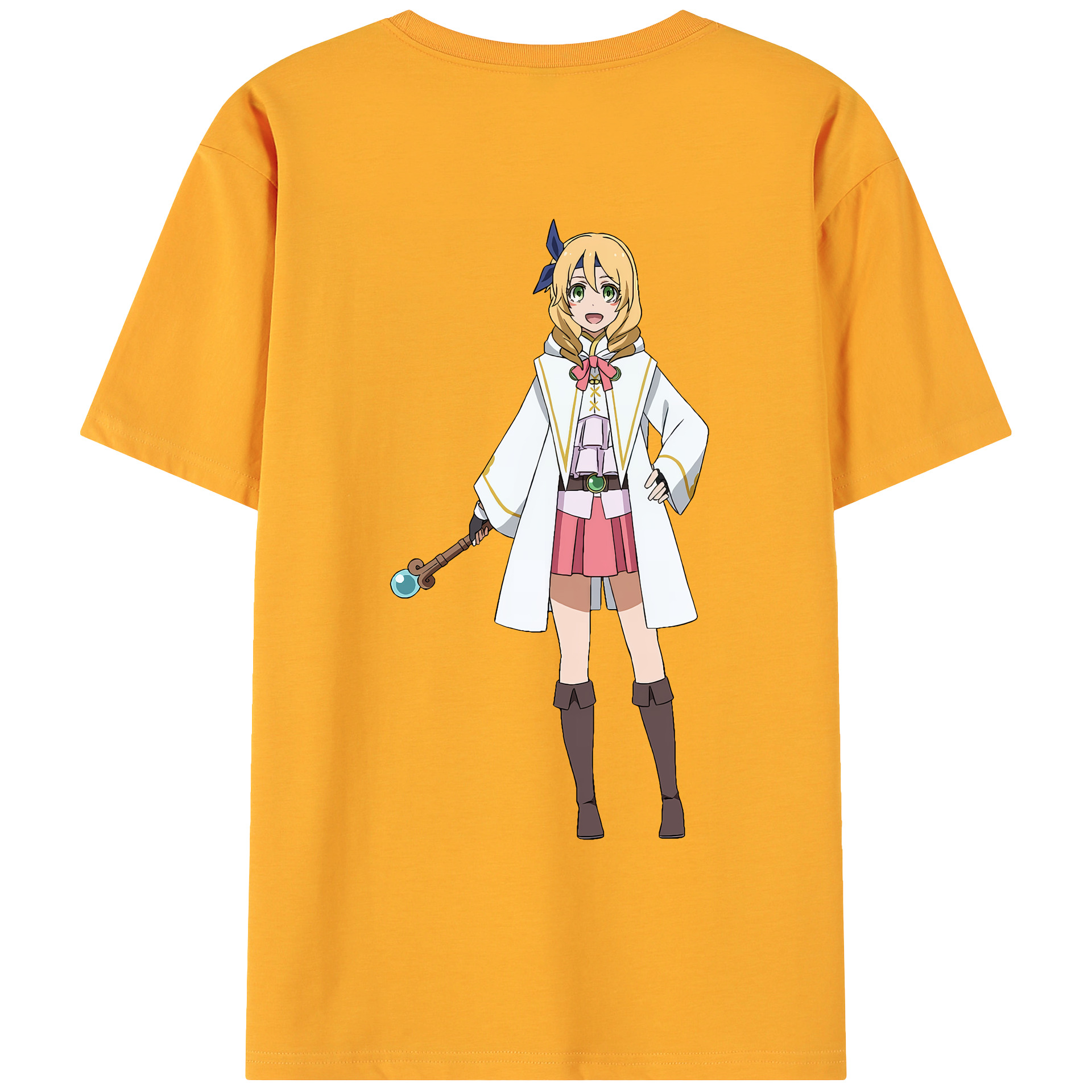 （画像用） 転スラ Regarding Reincarnated to Slime 綿100％ メンズ半袖Tシャツ（バックプリント） 通気性