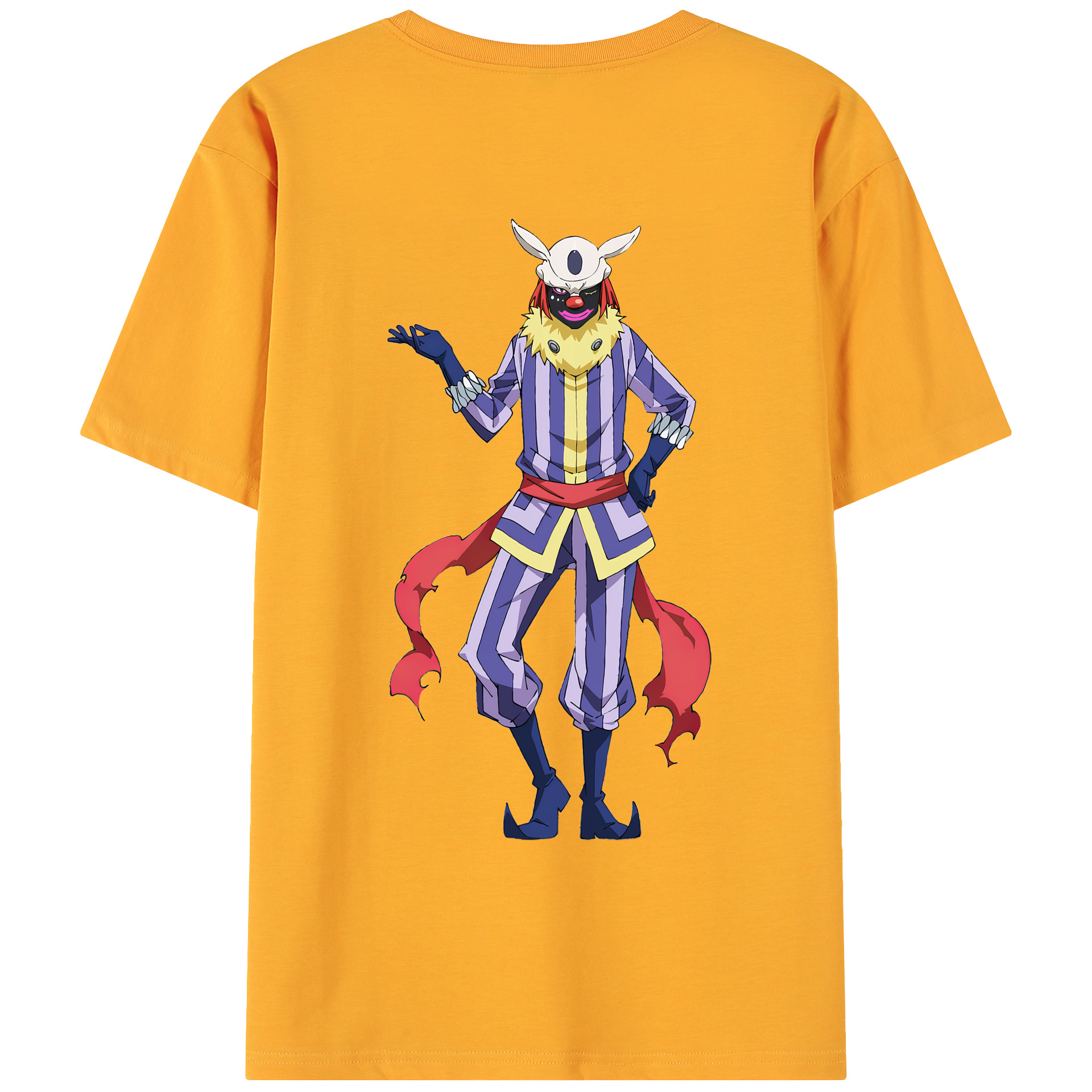 （画像用） 転スラ Regarding Reincarnated to Slime 綿100％ メンズ半袖Tシャツ（バックプリント） 通気性