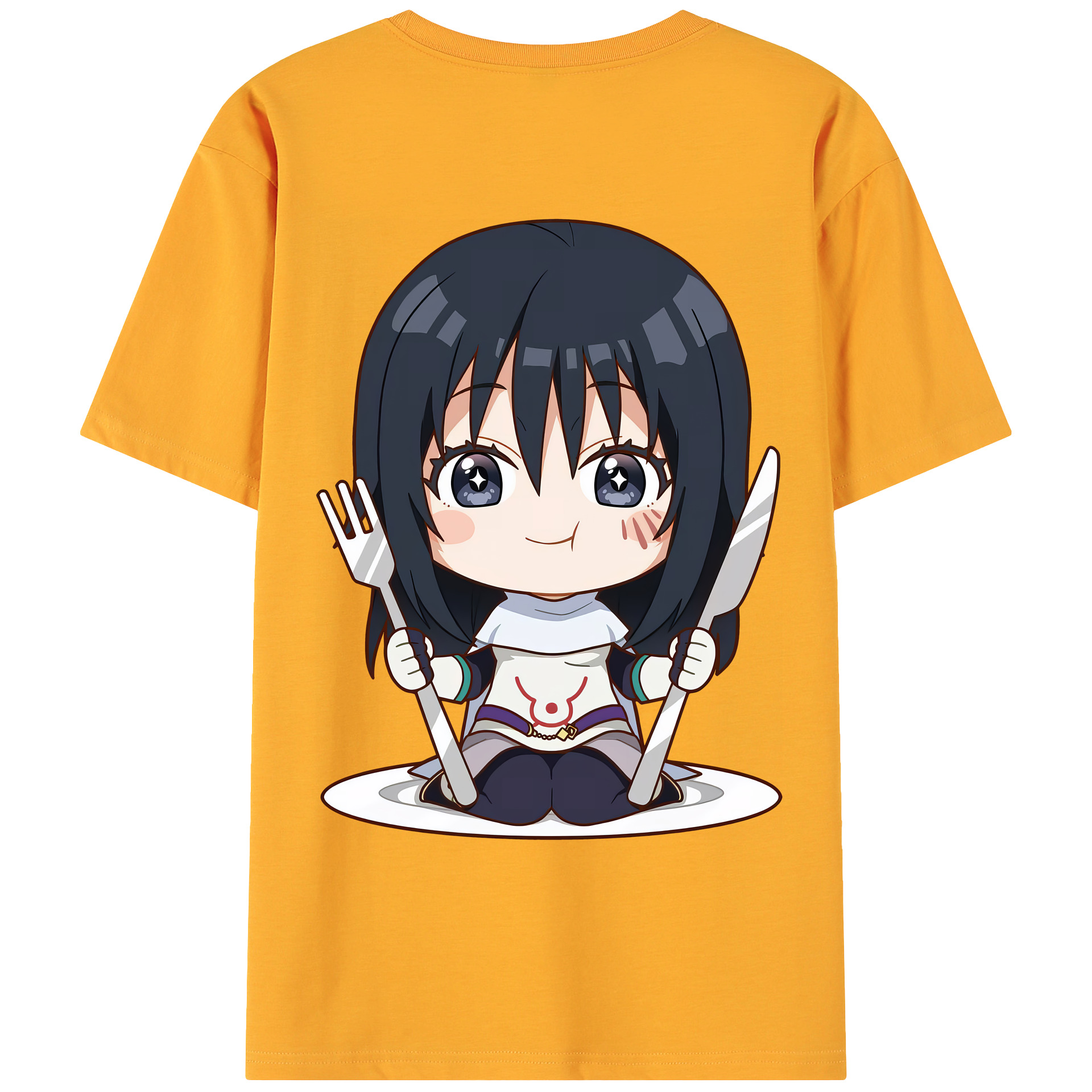 （画像用） 転スラ Regarding Reincarnated to Slime 綿100％ メンズ半袖Tシャツ（バックプリント） 通気性