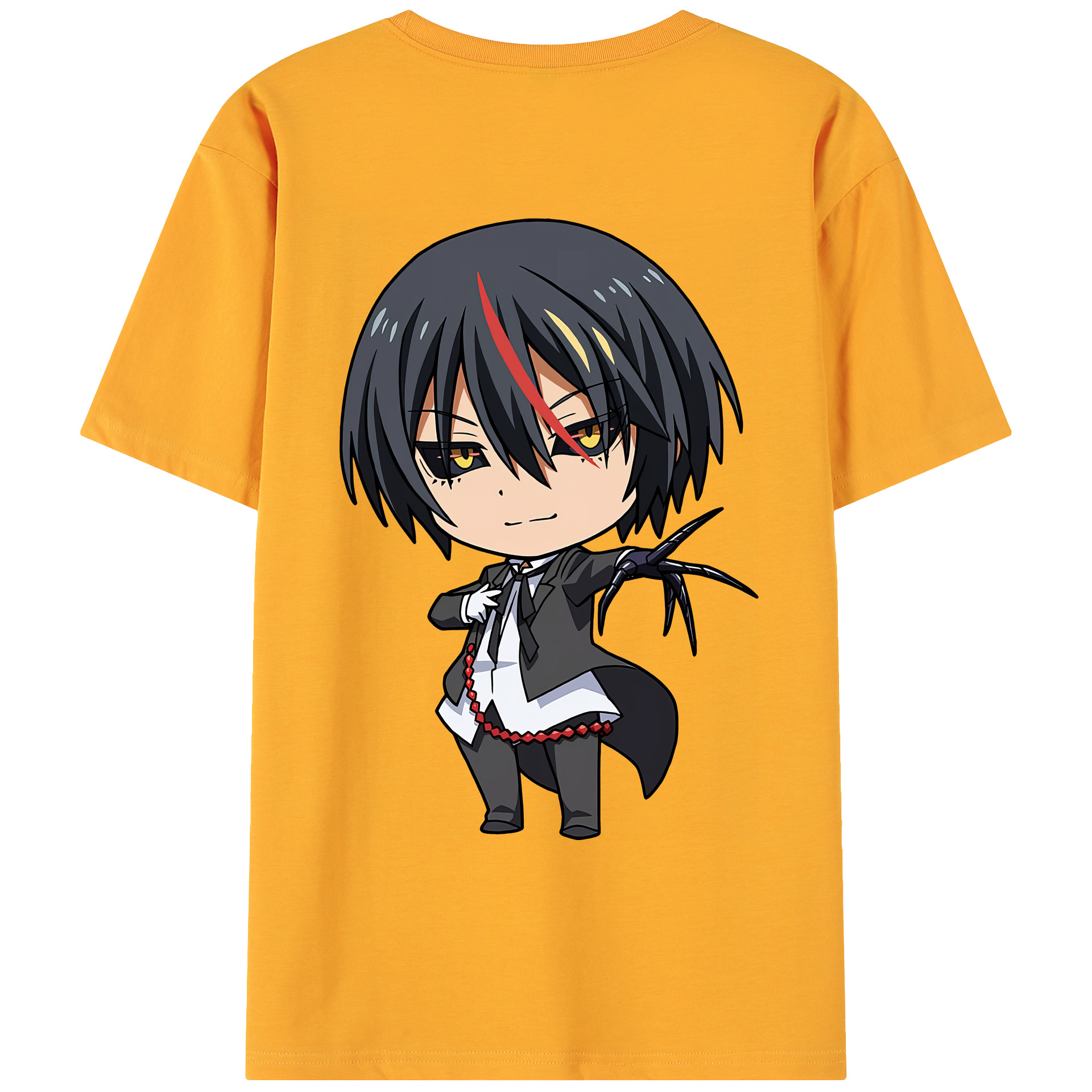 （画像用） 転スラ Regarding Reincarnated to Slime 綿100％ メンズ半袖Tシャツ（バックプリント） 通気性