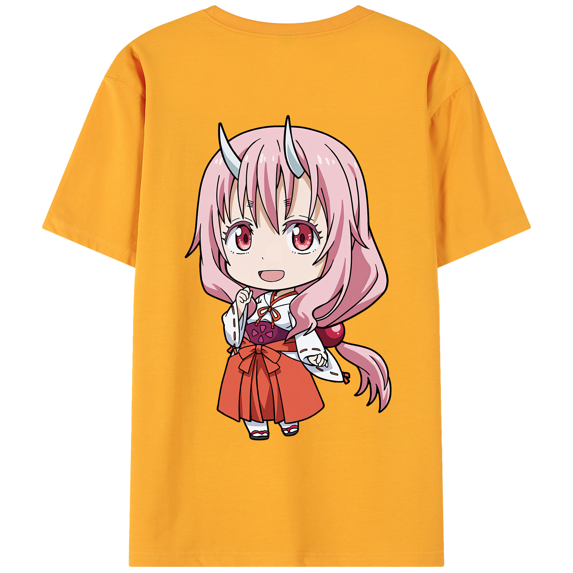 （画像用） 転スラ Regarding Reincarnated to Slime 綿100％ メンズ半袖Tシャツ（バックプリント） 通気性
