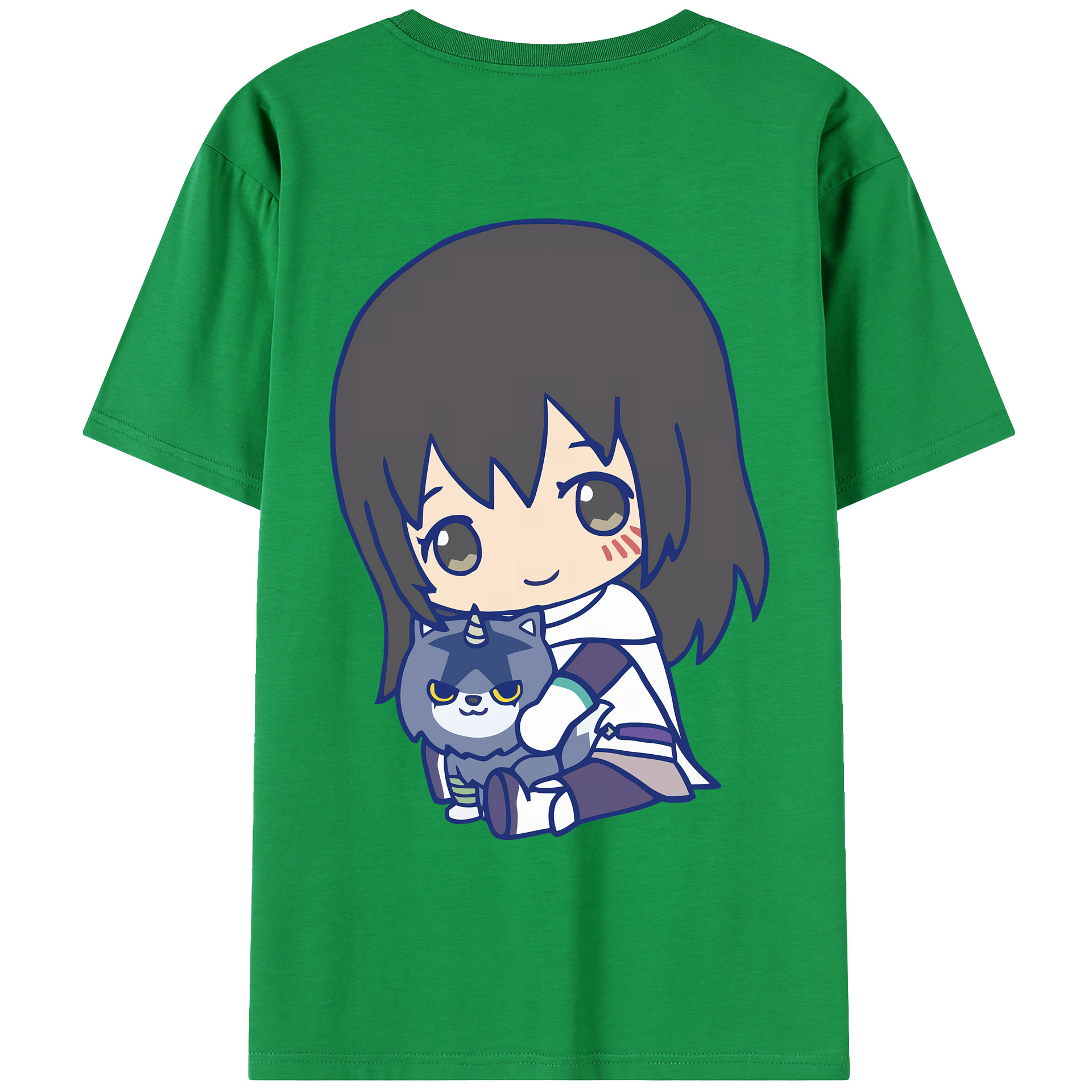 （画像用） 転スラ Regarding Reincarnated to Slime 綿100％ メンズ半袖Tシャツ（バックプリント） 通気性