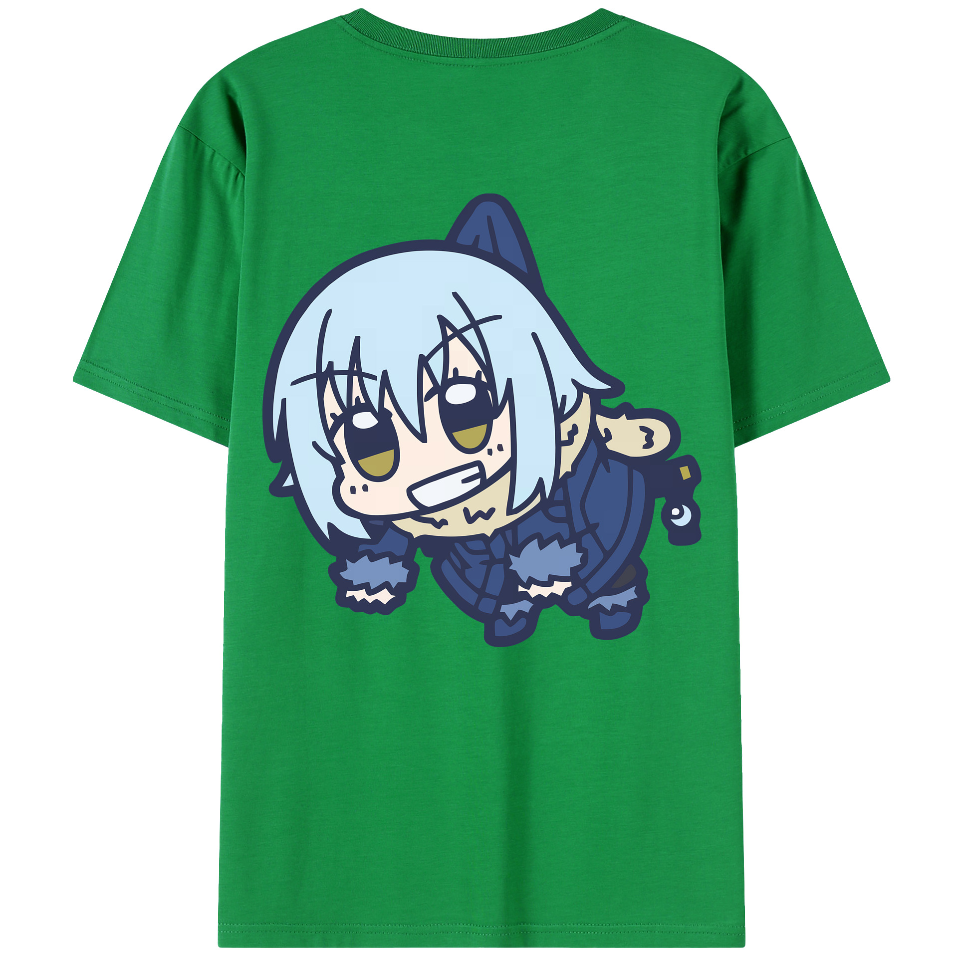 （画像用） 転スラ Regarding Reincarnated to Slime 綿100％ メンズ半袖Tシャツ（バックプリント） 通気性