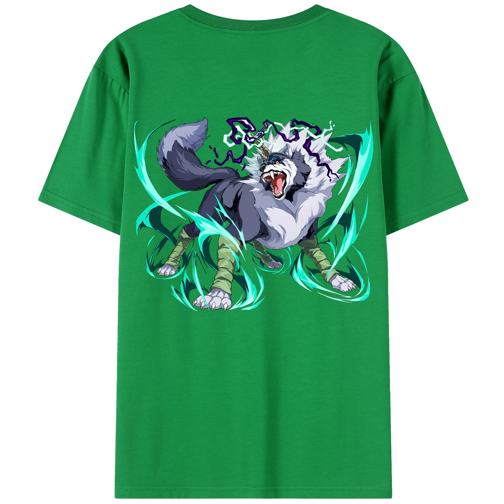 （画像用） 転スラ Regarding Reincarnated to Slime 綿100％ メンズ半袖Tシャツ（バックプリント） 通気性