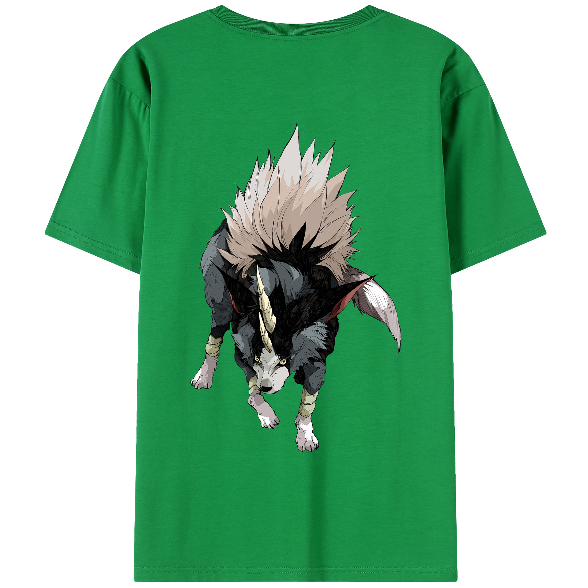 （画像用） 転スラ Regarding Reincarnated to Slime 綿100％ メンズ半袖Tシャツ（バックプリント） 通気性