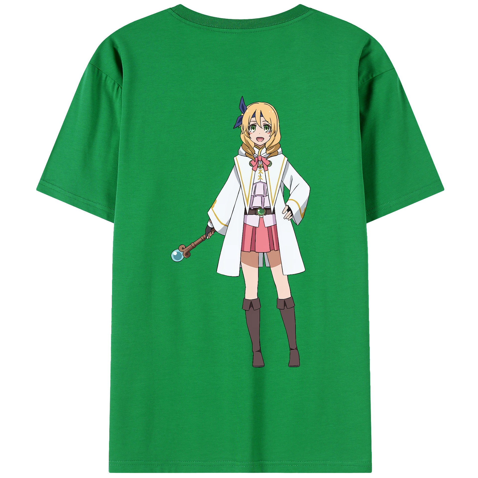 （画像用） 転スラ Regarding Reincarnated to Slime 綿100％ メンズ半袖Tシャツ（バックプリント） 通気性