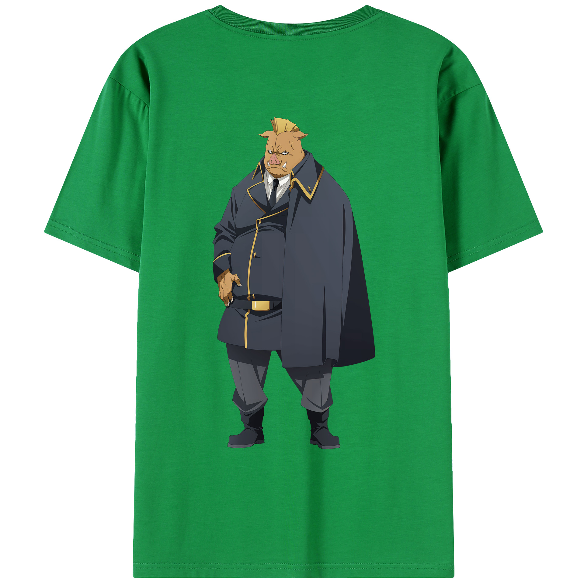 （画像用） 転スラ Regarding Reincarnated to Slime 綿100％ メンズ半袖Tシャツ（バックプリント） 通気性