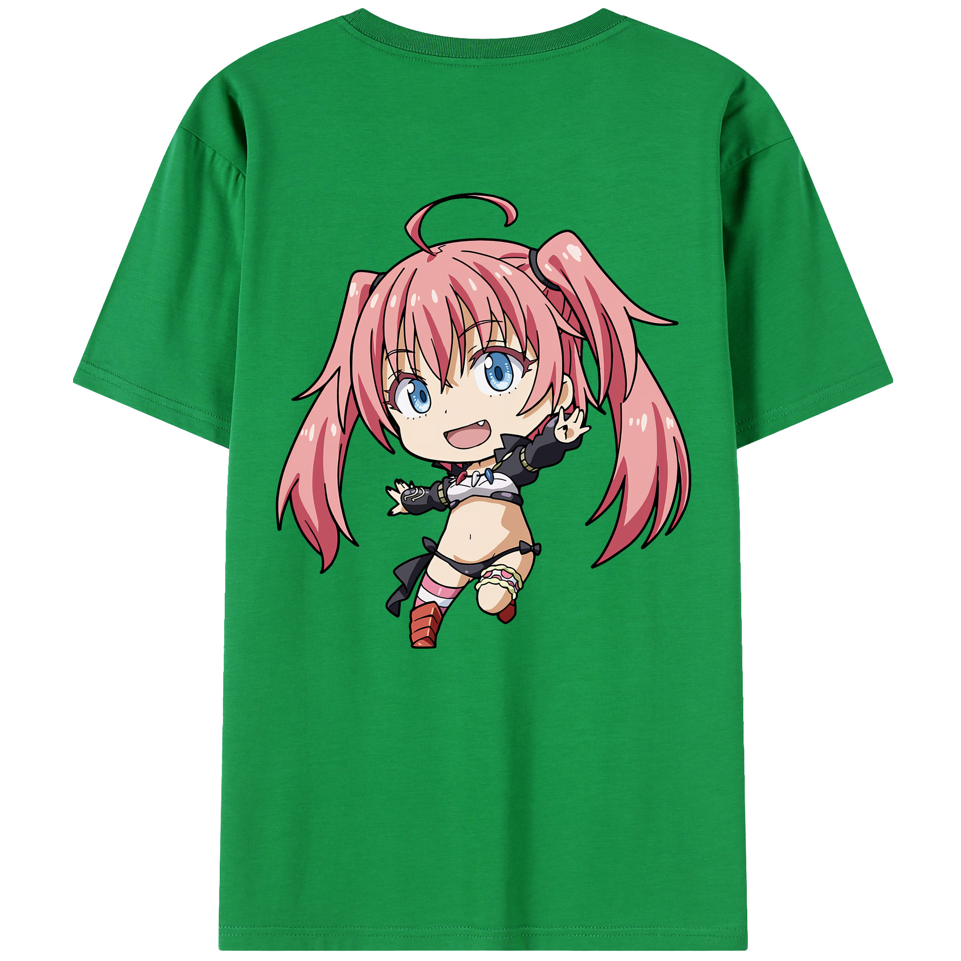 （画像用） 転スラ Regarding Reincarnated to Slime 綿100％ メンズ半袖Tシャツ（バックプリント） 通気性