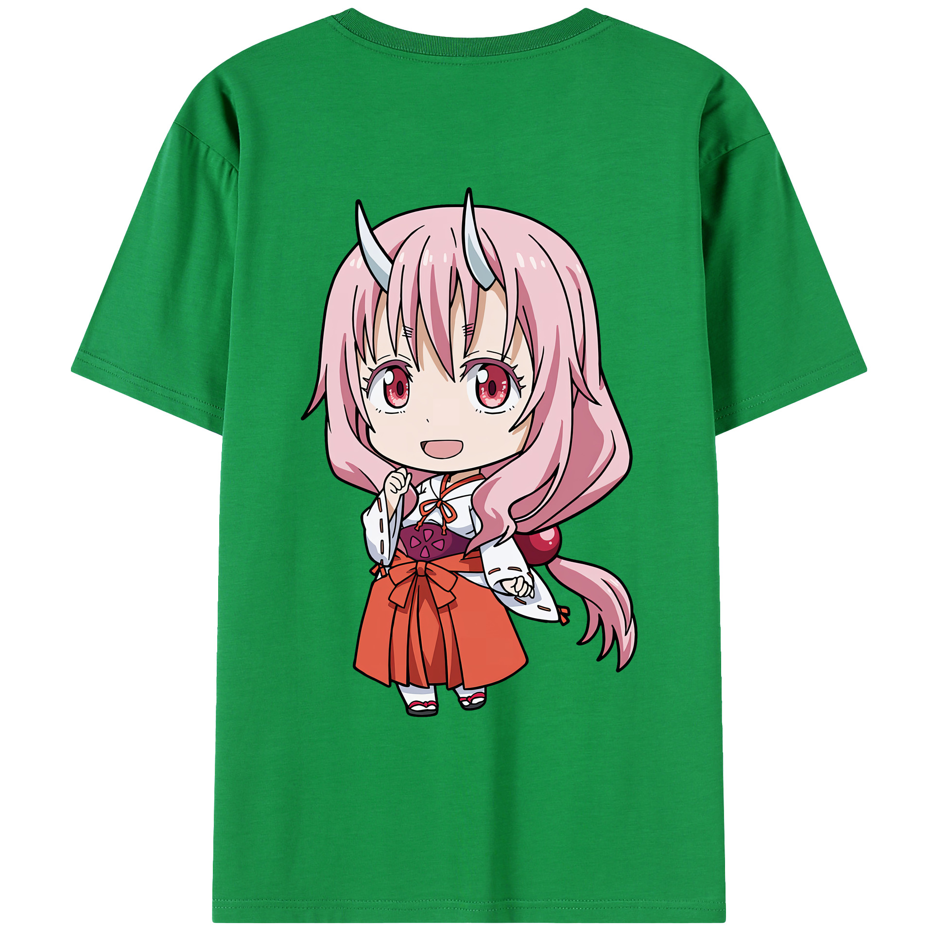 （画像用） 転スラ Regarding Reincarnated to Slime 綿100％ メンズ半袖Tシャツ（バックプリント） 通気性