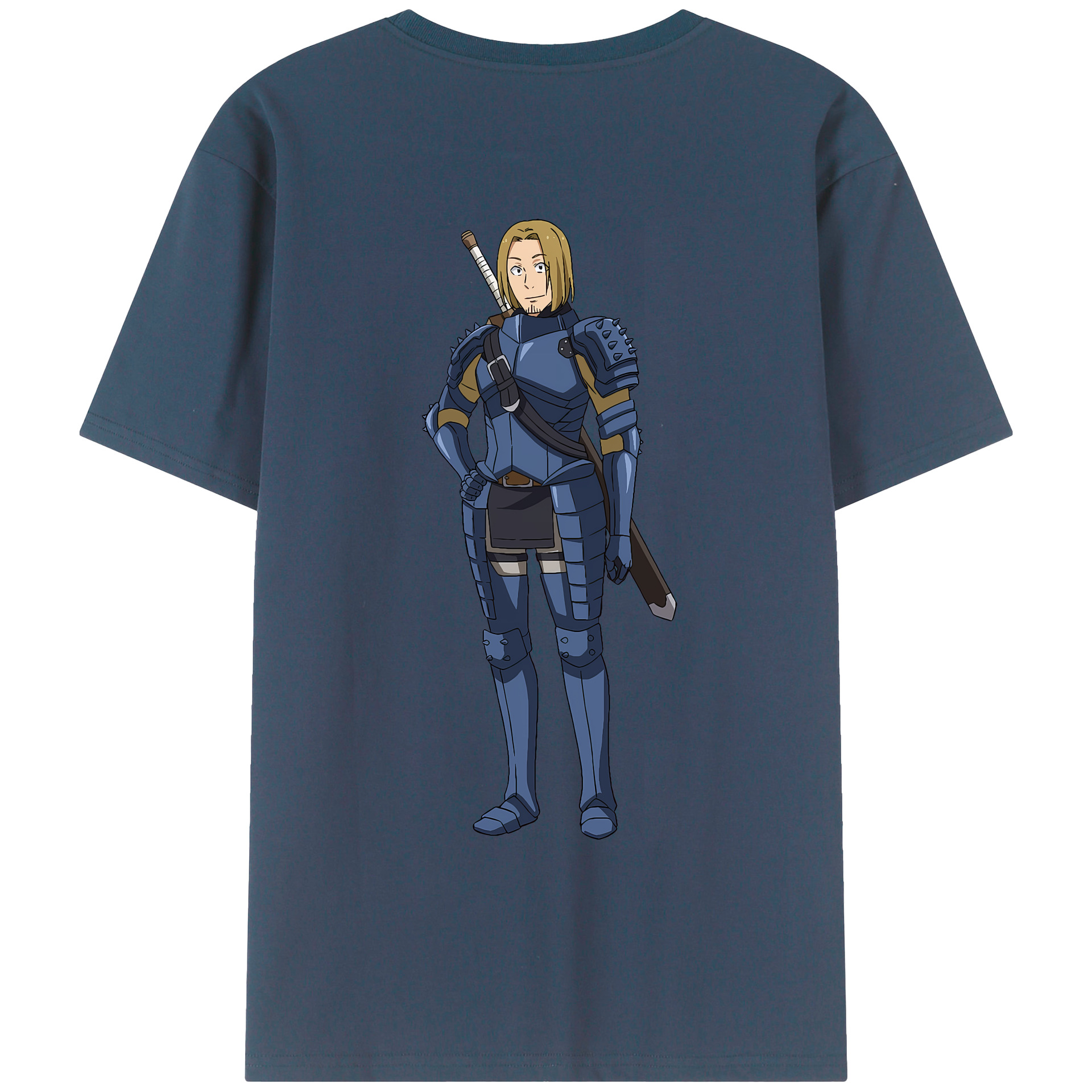 （画像用） 転スラ Regarding Reincarnated to Slime 綿100％ メンズ半袖Tシャツ（バックプリント） 通気性