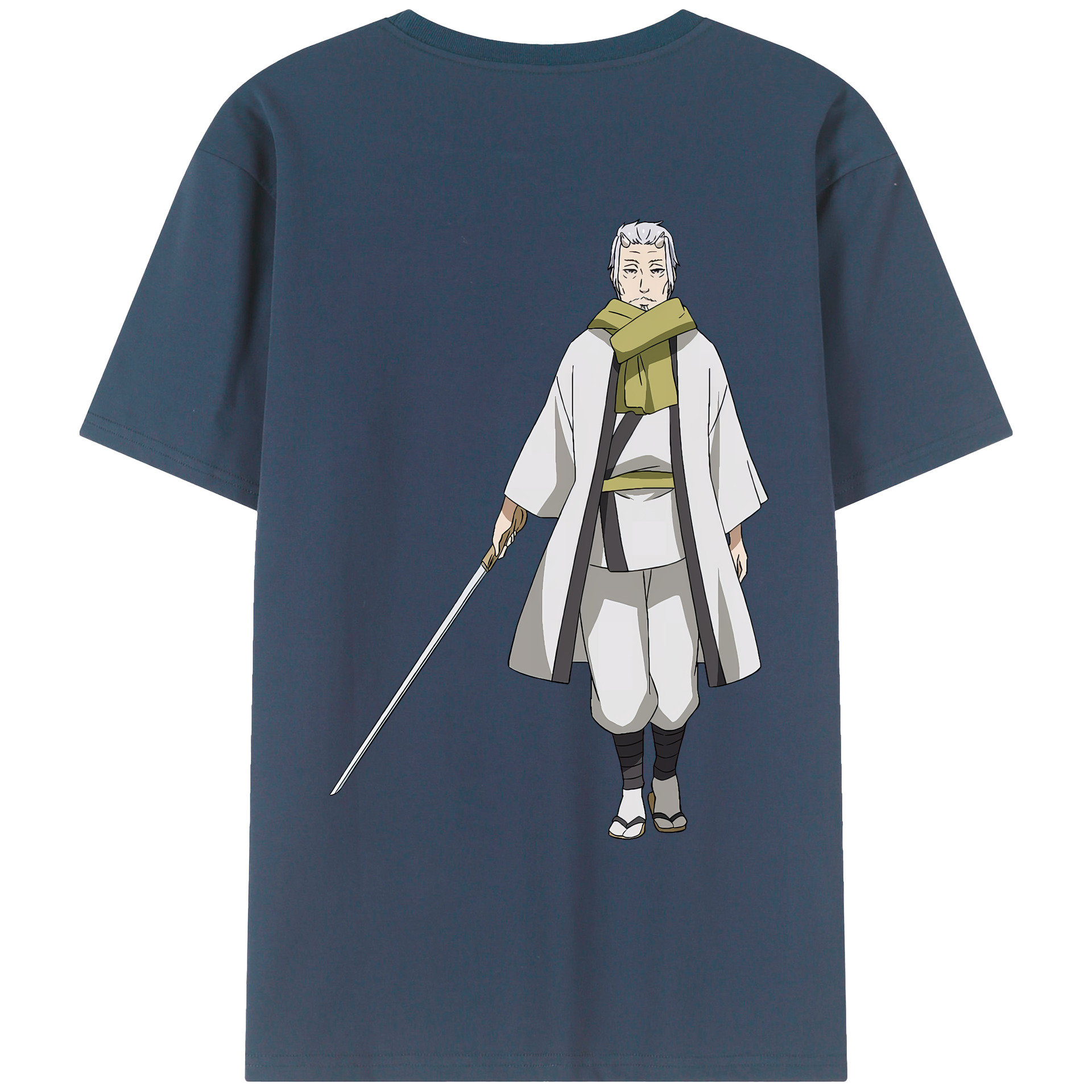 （画像用） 転スラ Regarding Reincarnated to Slime 綿100％ メンズ半袖Tシャツ（バックプリント） 通気性