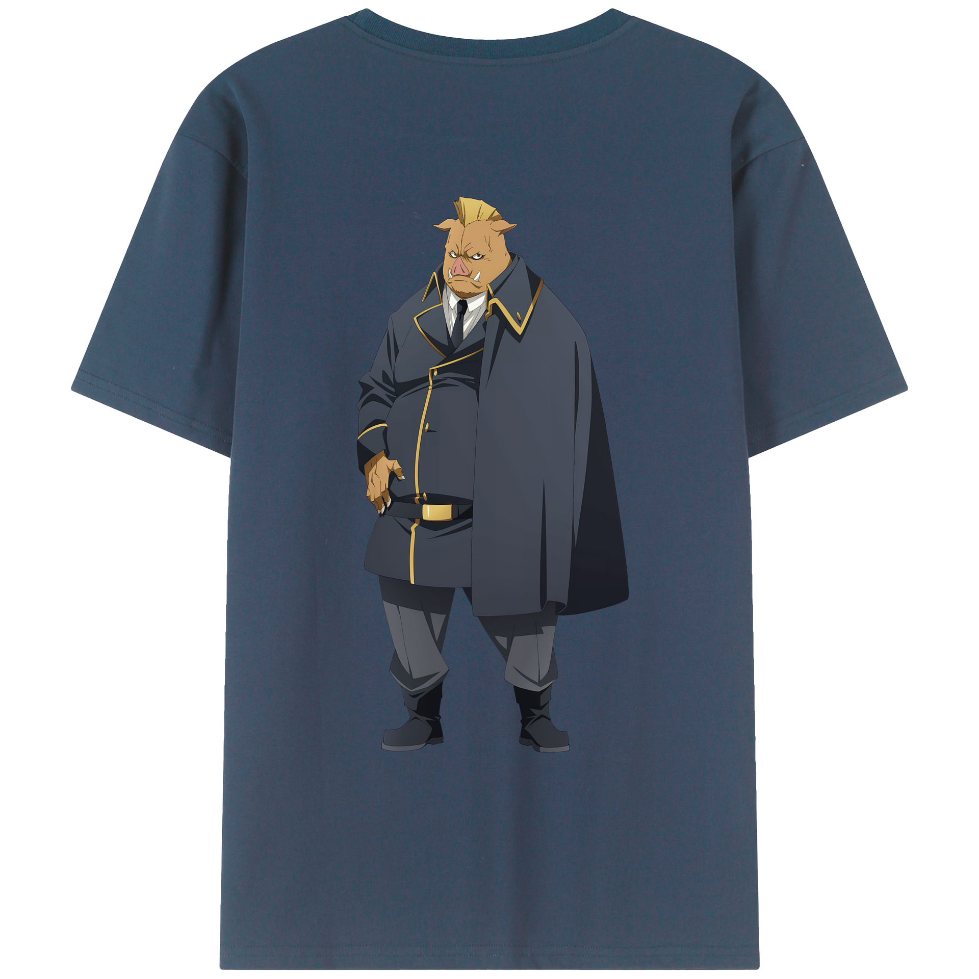 （画像用） 転スラ Regarding Reincarnated to Slime 綿100％ メンズ半袖Tシャツ（バックプリント） 通気性