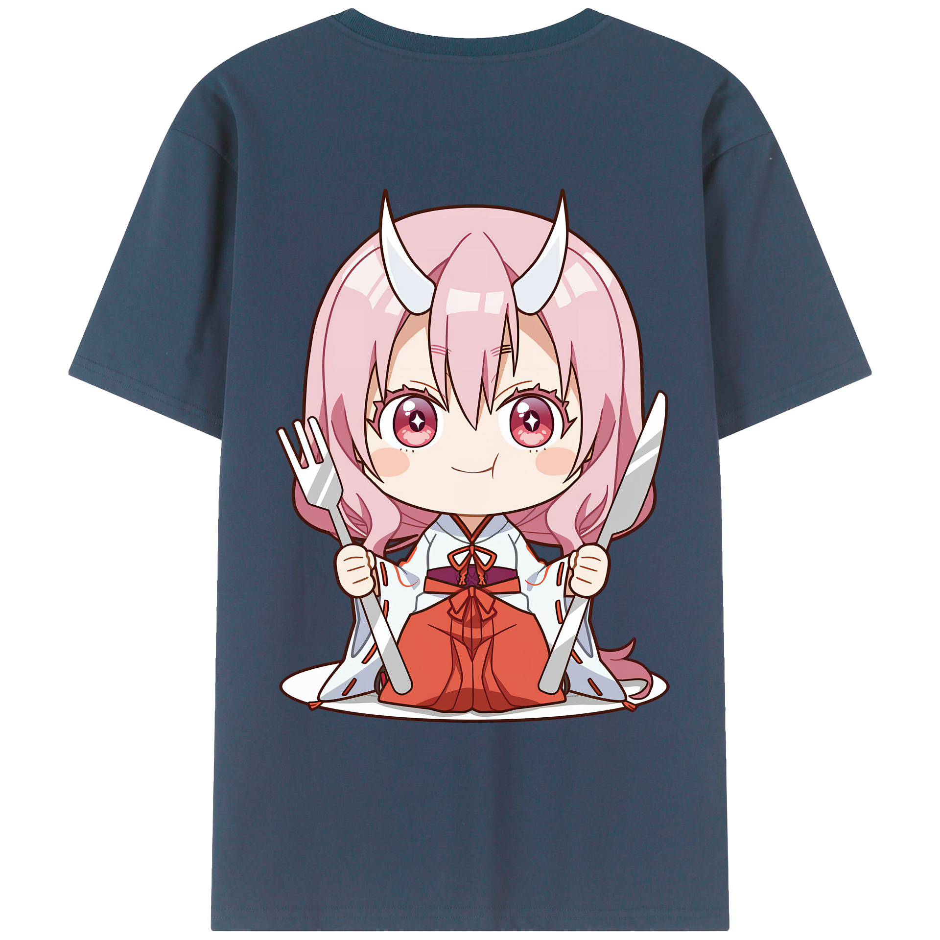 （画像用） 転スラ Regarding Reincarnated to Slime 綿100％ メンズ半袖Tシャツ（バックプリント） 通気性