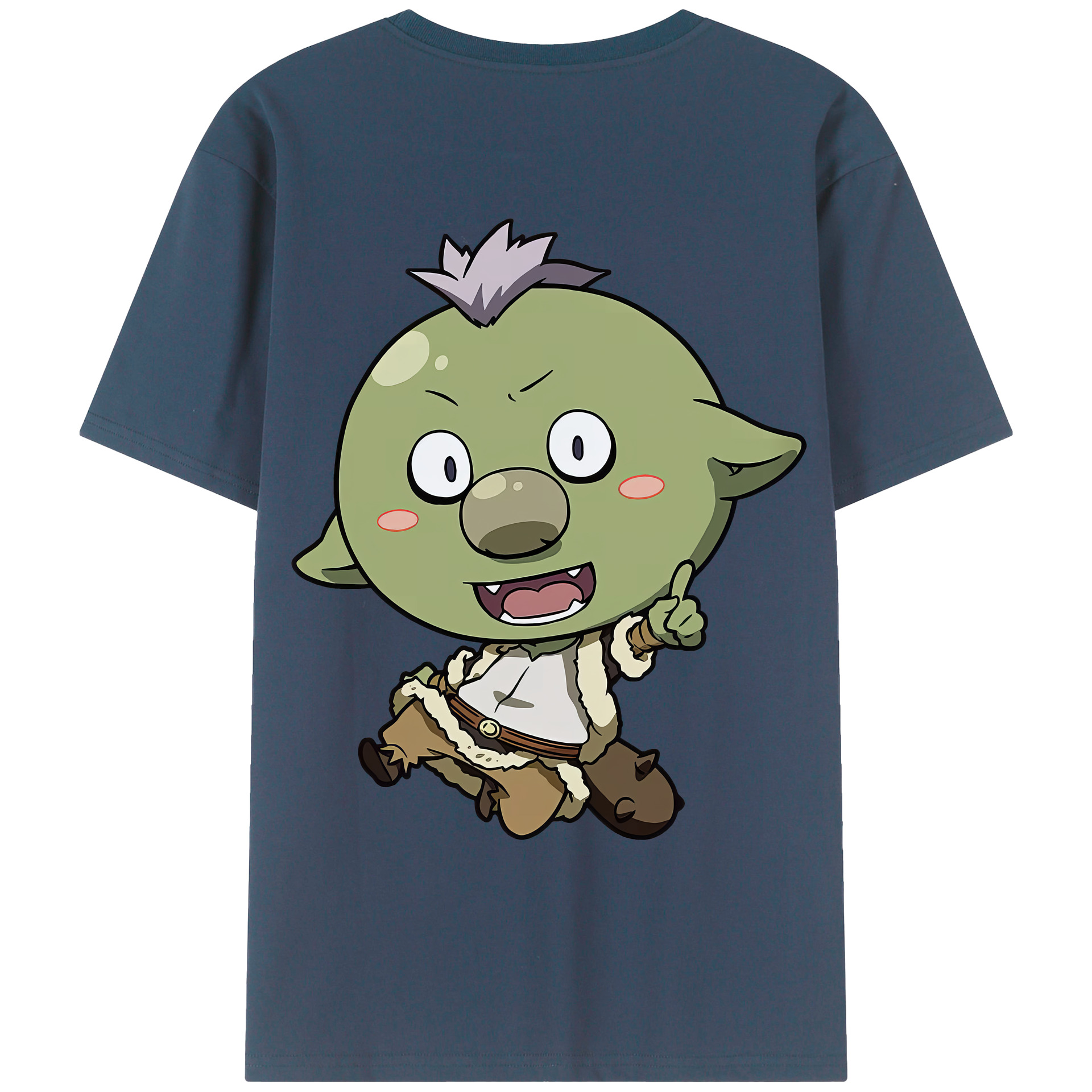 （画像用） 転スラ Regarding Reincarnated to Slime 綿100％ メンズ半袖Tシャツ（バックプリント） 通気性