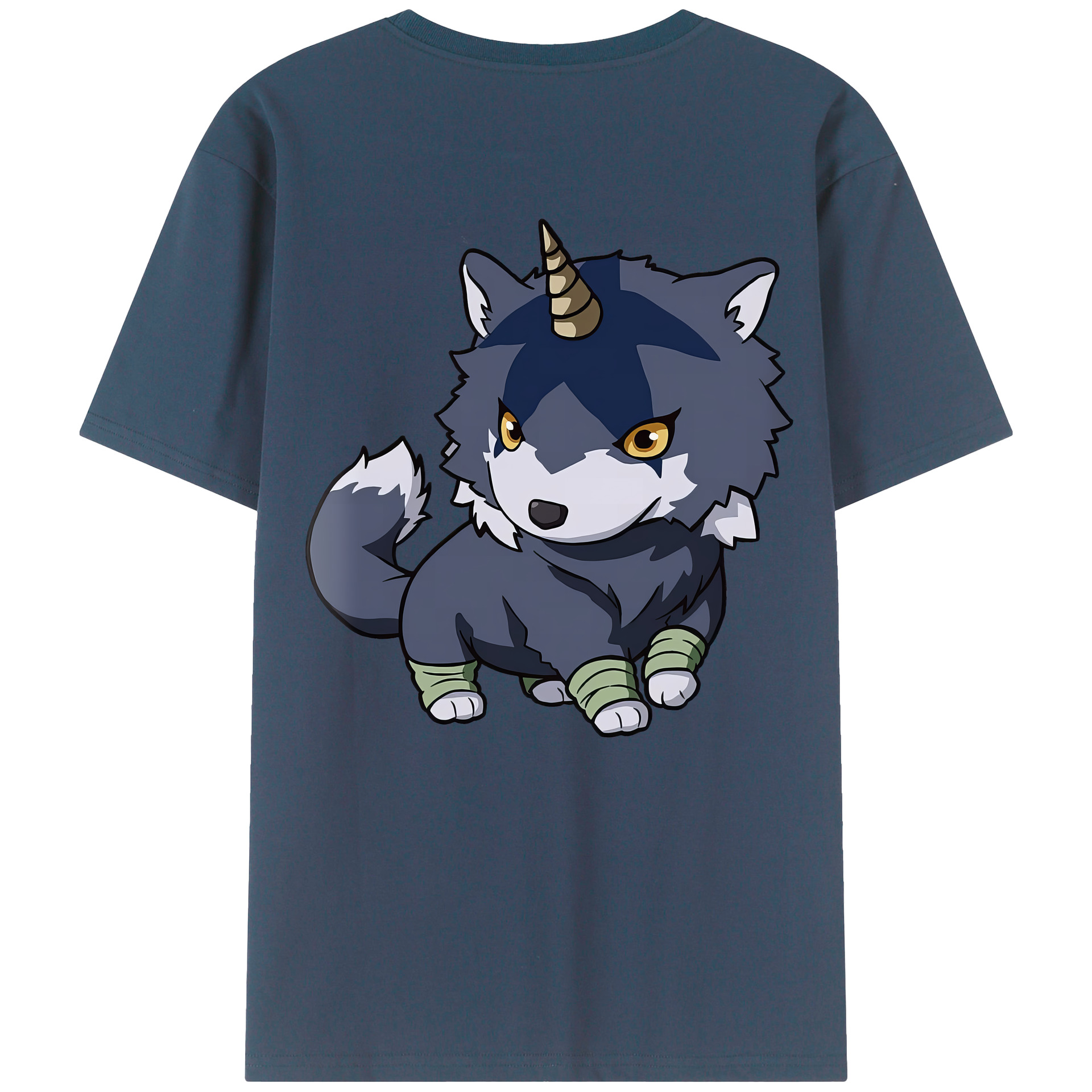 （画像用） 転スラ Regarding Reincarnated to Slime 綿100％ メンズ半袖Tシャツ（バックプリント） 通気性